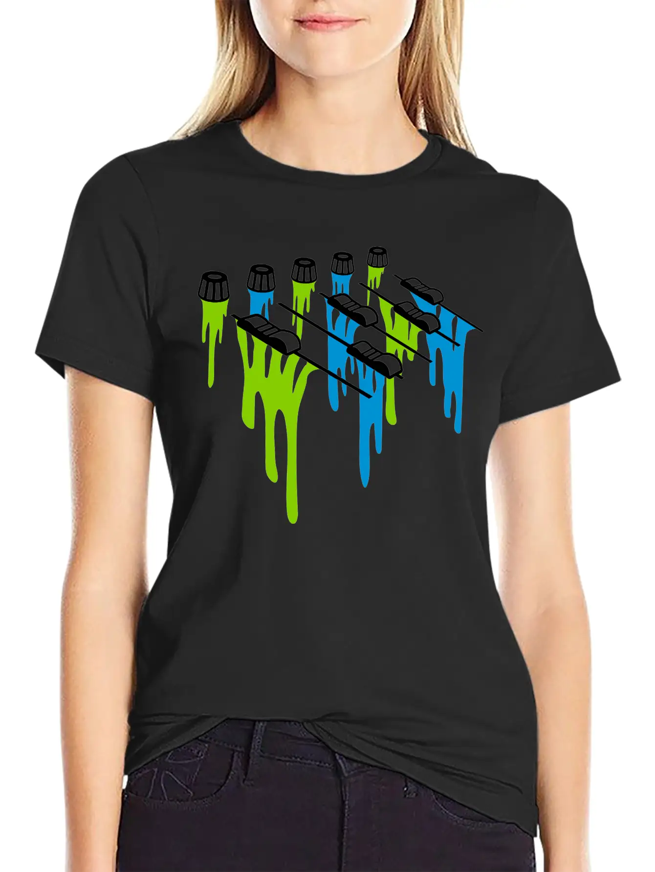 Slime Drop Mixer Breathable Soft Cotton T-Shirt – Timeless Casual Look