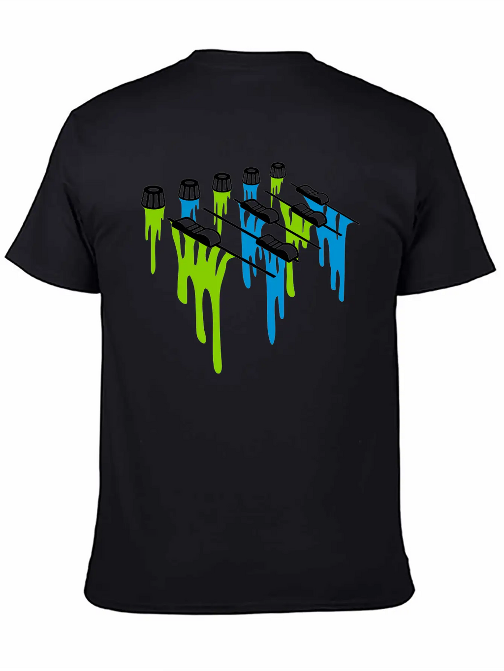 Slime Drop Mixer Breathable Soft Cotton T-Shirt – Timeless Casual Look