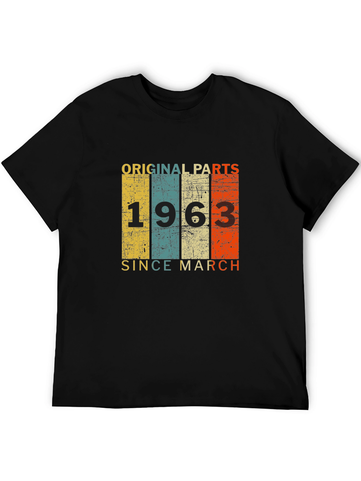 Original Parts 1963 T-Shirt - Since March Birthday Tee