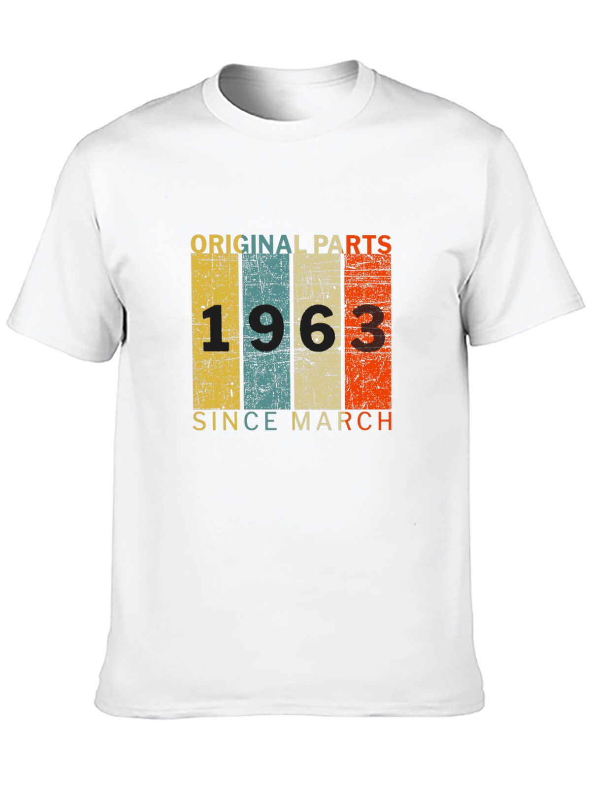 Original Parts 1963 T-Shirt - Since March Birthday Tee