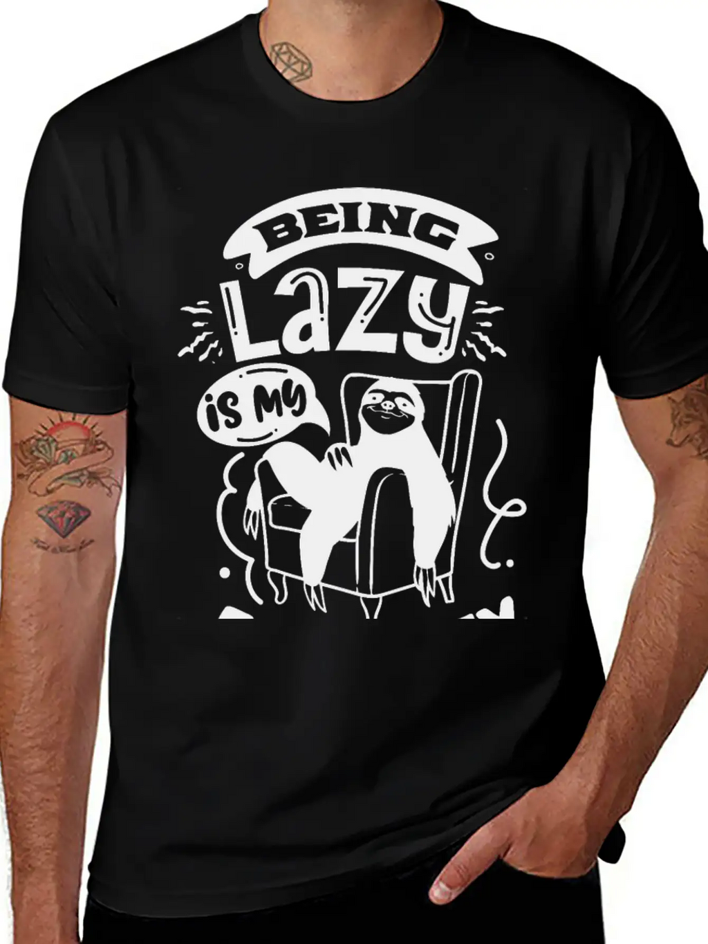 Sloth Funny Quote Cute Animal Stylish Everyday T-Shirt – Unisex Basic Cotton Tee