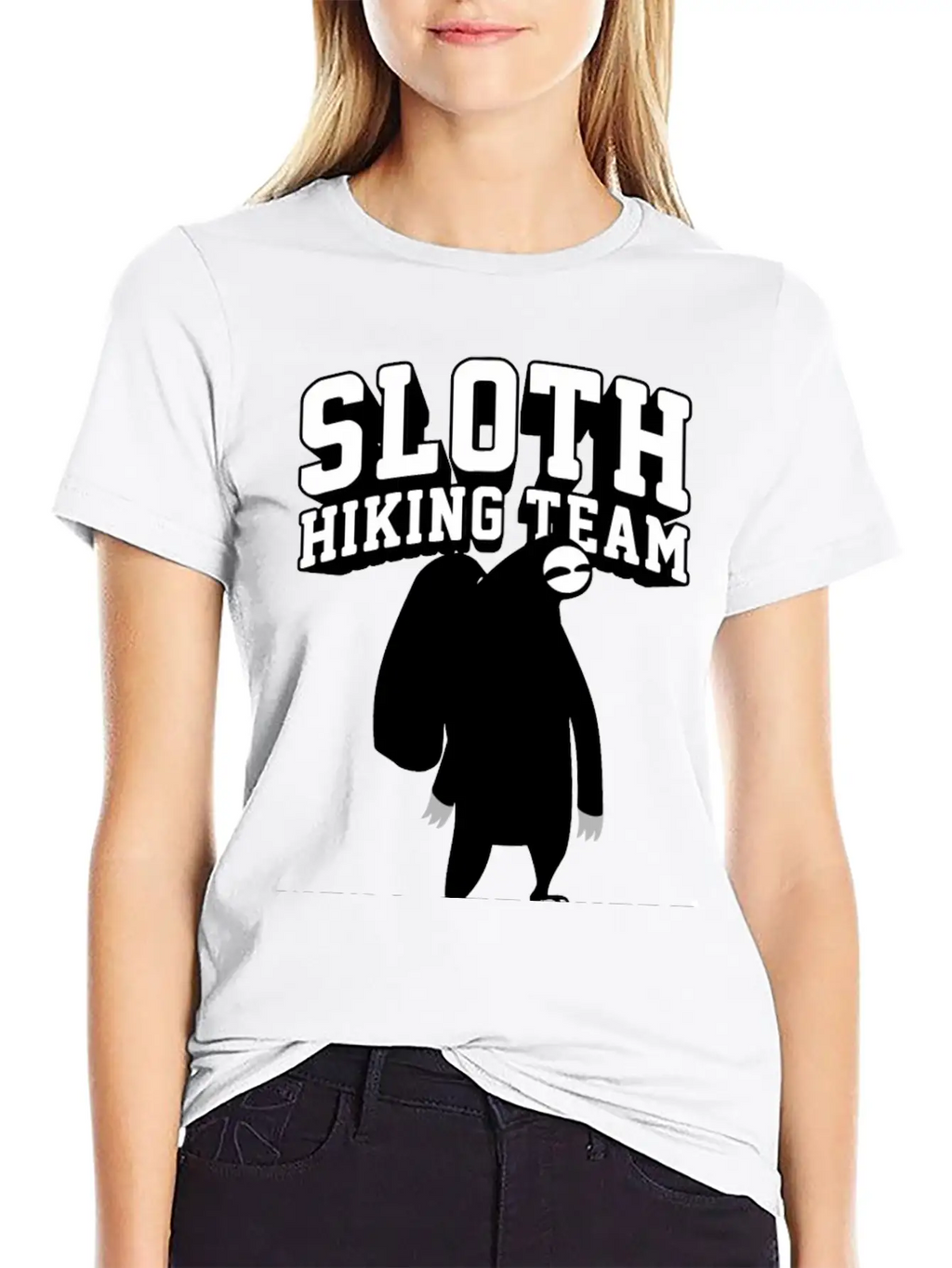 SLOTH HIKING TEAM Stylish Everyday T-Shirt – Unisex Basic Cotton Tee