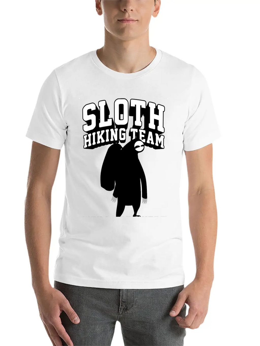 SLOTH HIKING TEAM Stylish Everyday T-Shirt – Unisex Basic Cotton Tee