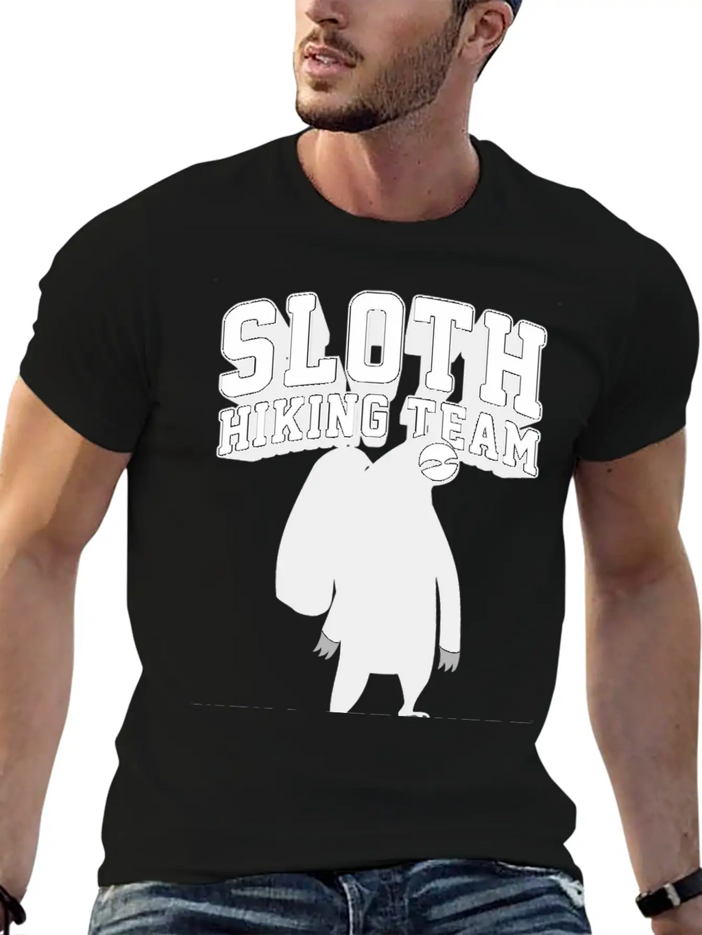 SLOTH HIKING TEAM Stylish Everyday T-Shirt – Unisex Basic Cotton Tee