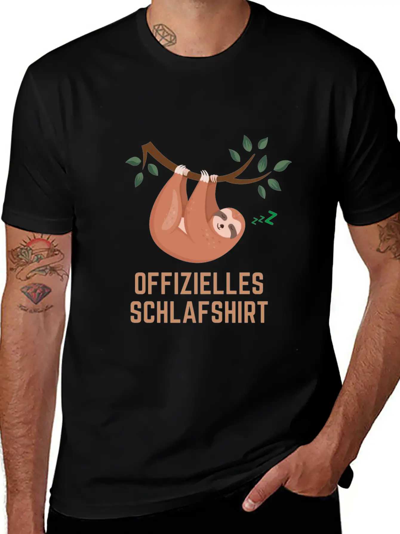 Sloth Sleeping Official Sleep Shirt Timeless Short Sleeve Tee – Comfy And Minimalist Design