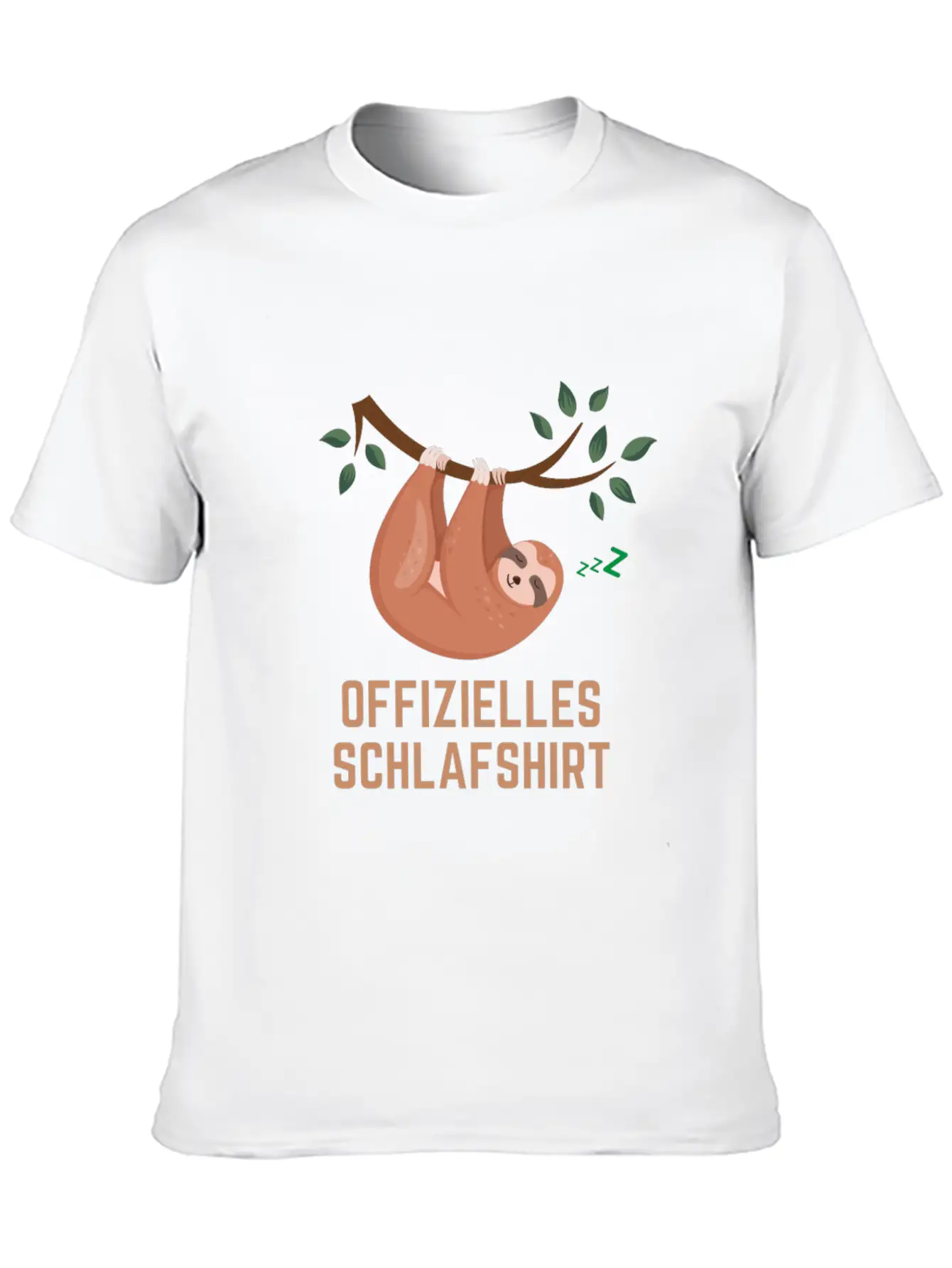 Sloth Sleeping Official Sleep Shirt Timeless Short Sleeve Tee – Comfy And Minimalist Design