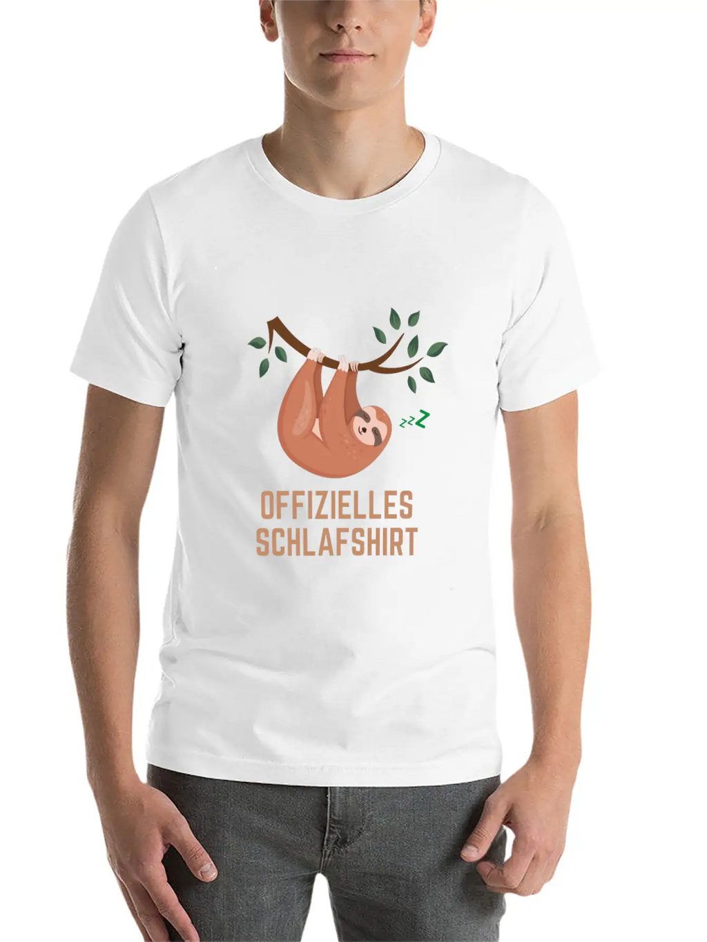 Sloth Sleeping Official Sleep Shirt Timeless Short Sleeve Tee – Comfy And Minimalist Design