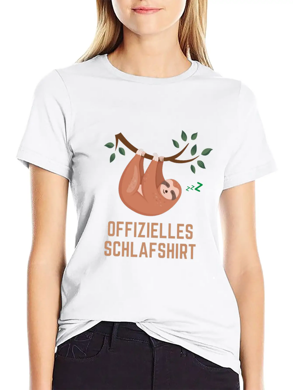 Sloth Sleeping Official Sleep Shirt Timeless Short Sleeve Tee – Comfy And Minimalist Design