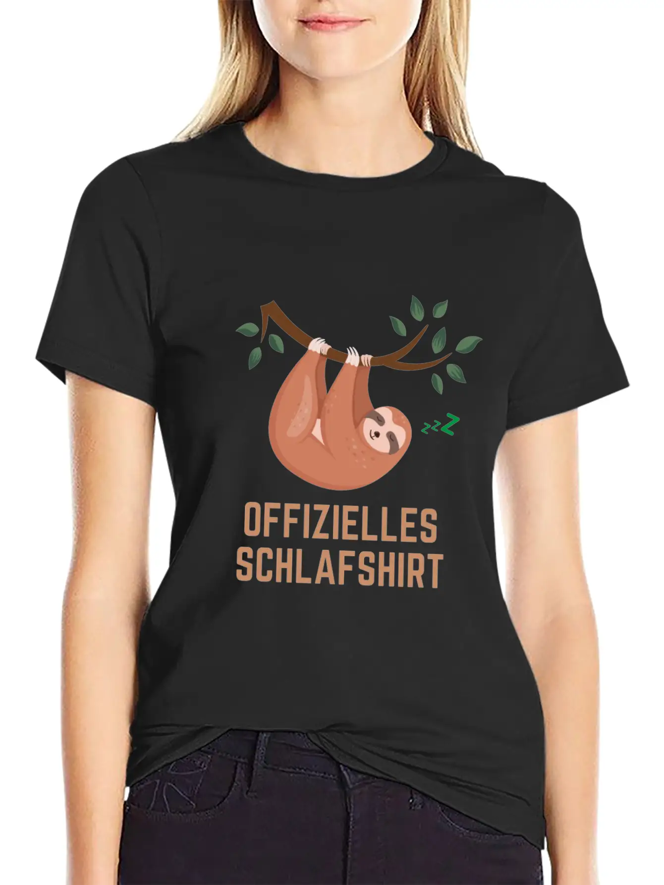 Sloth Sleeping Official Sleep Shirt Timeless Short Sleeve Tee – Comfy And Minimalist Design