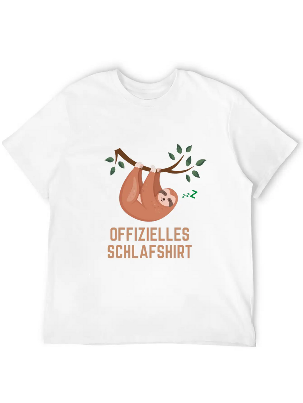 Sloth Sleeping Official Sleep Shirt Timeless Short Sleeve Tee – Comfy And Minimalist Design