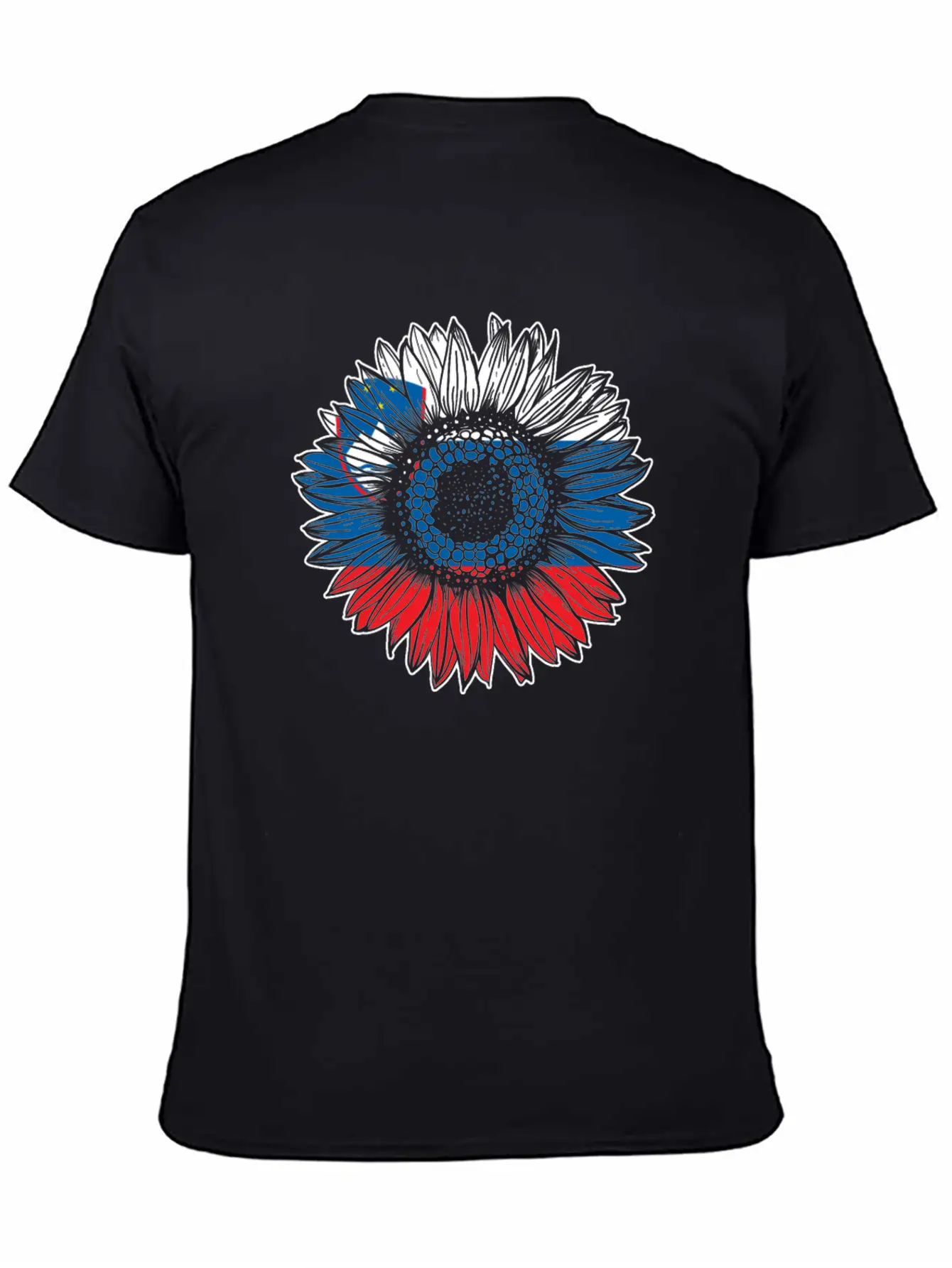 Slovenia Flag Sunflower Classic Cotton Tee – Unisex Comfort For Any Season