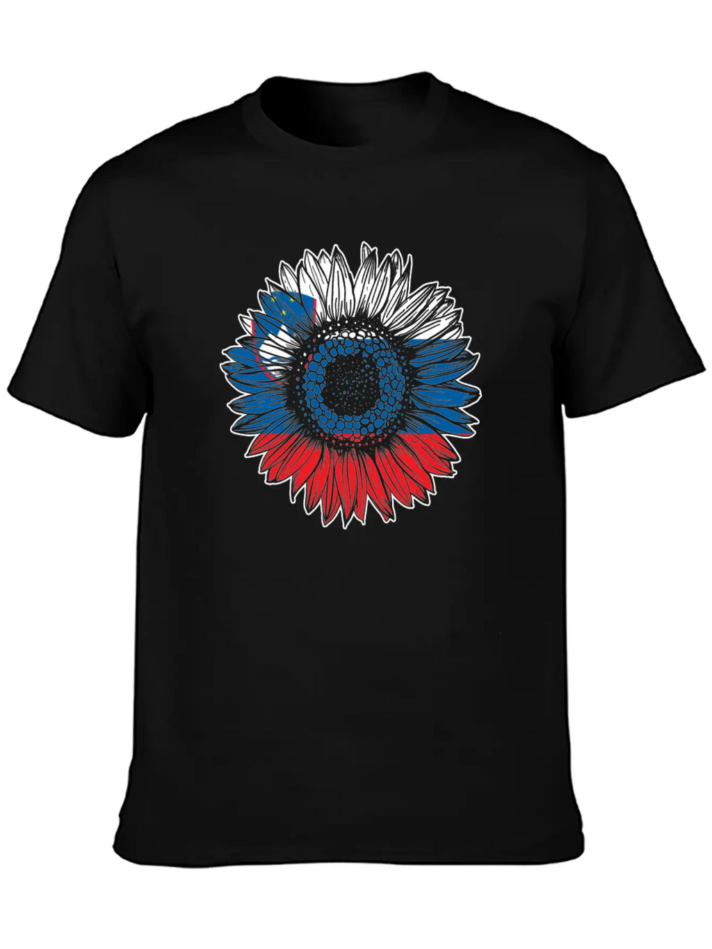 Slovenia Flag Sunflower Classic Cotton Tee – Unisex Comfort For Any Season