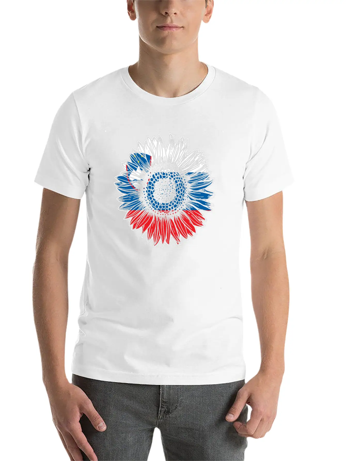 Slovenia Flag Sunflower Classic Cotton Tee – Unisex Comfort For Any Season