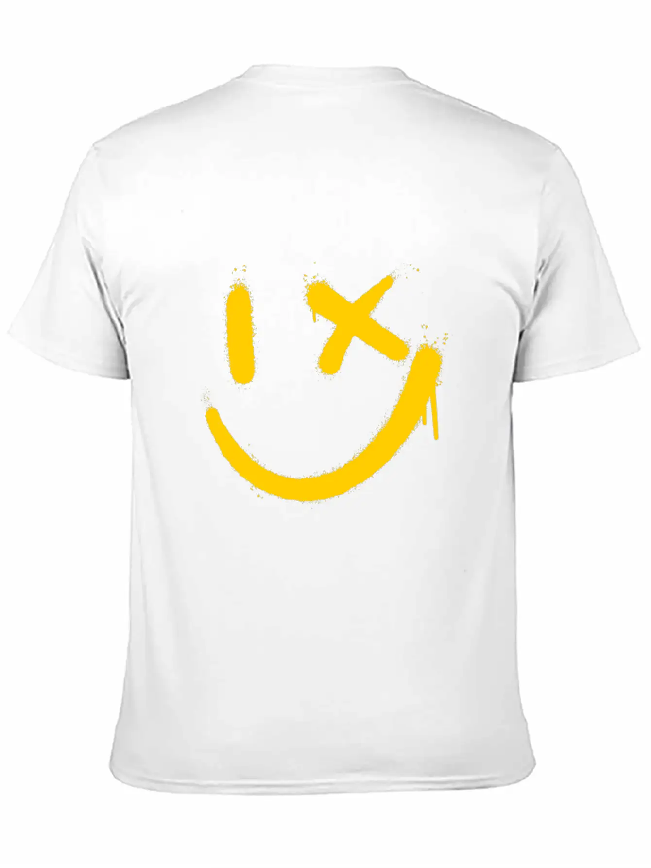Smile Graffitti Smile Face Street Art Breathable Soft Cotton T-Shirt – Timeless Casual Look