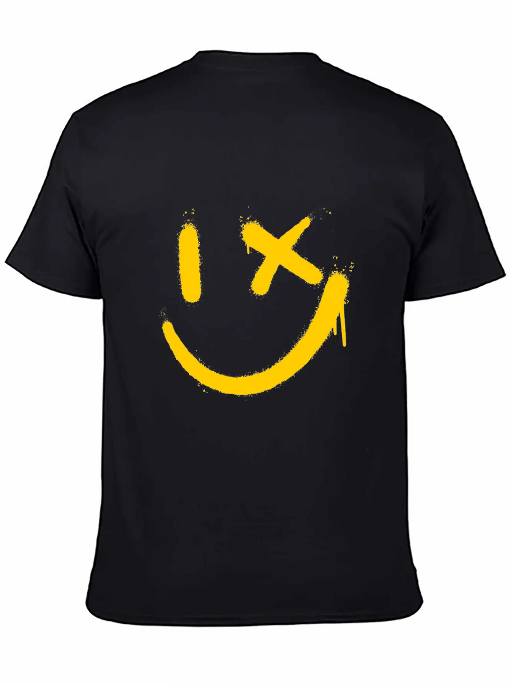 Smile Graffitti Smile Face Street Art Breathable Soft Cotton T-Shirt – Timeless Casual Look