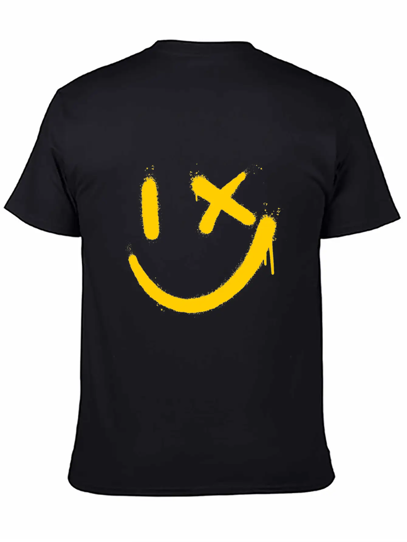 Smile Graffitti Smile Face Street Art Breathable Soft Cotton T-Shirt – Timeless Casual Look