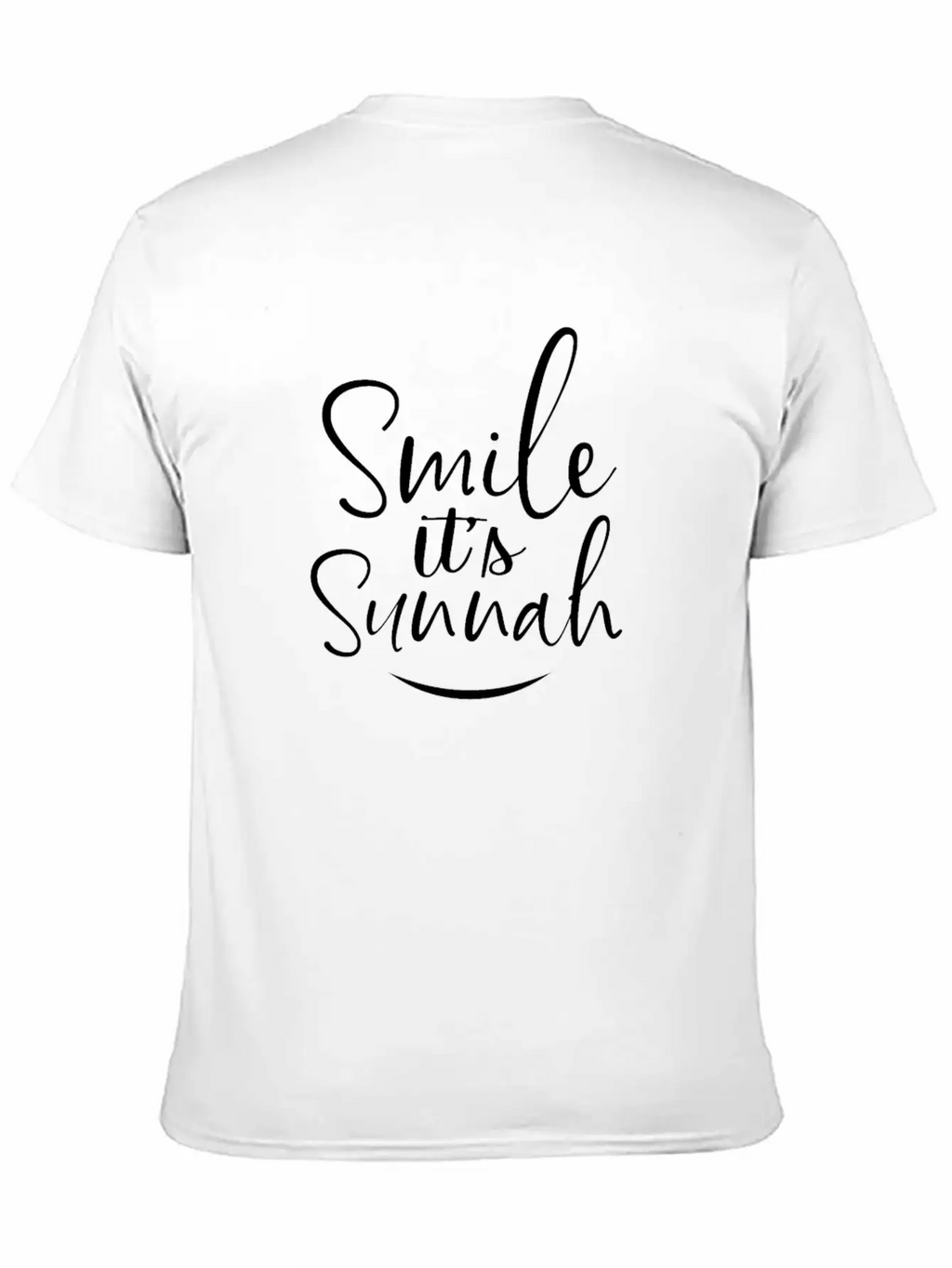 Smile Its Sunnah Classic Cotton Tee – Unisex Comfort For Any Season