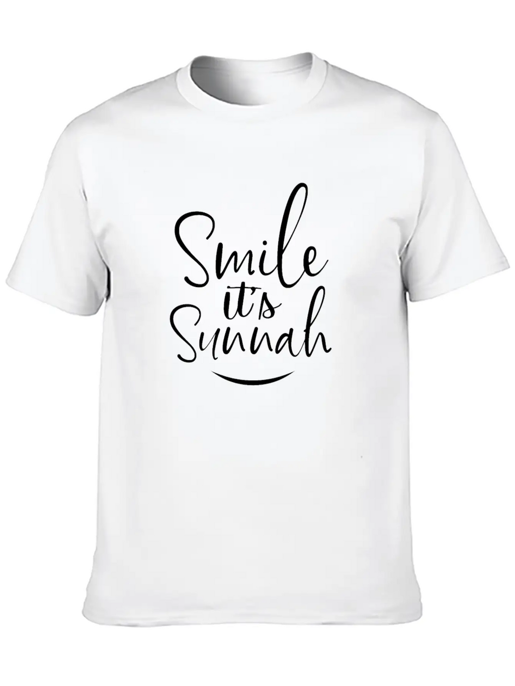 Smile Its Sunnah Classic Cotton Tee – Unisex Comfort For Any Season