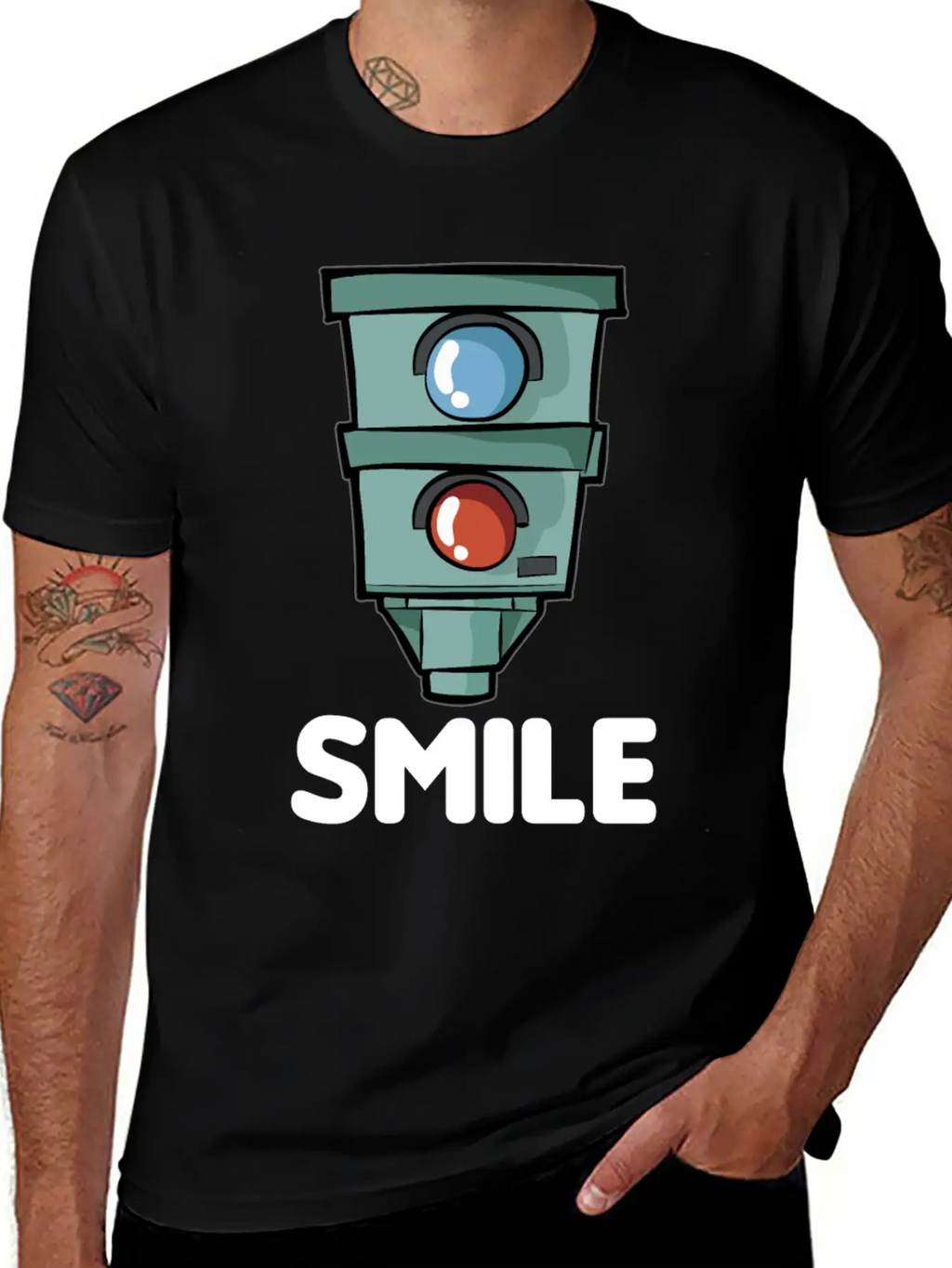 SMILE Speed Camera Speeding Speed Merchant Relaxed Everyday Tee – Lightweight And Durable Cotton