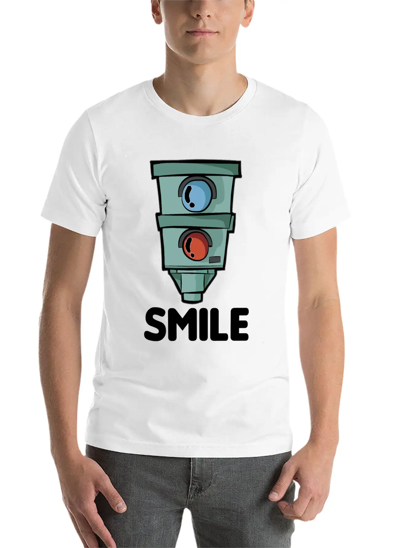 SMILE Speed Camera Speeding Speed Merchant Relaxed Everyday Tee – Lightweight And Durable Cotton
