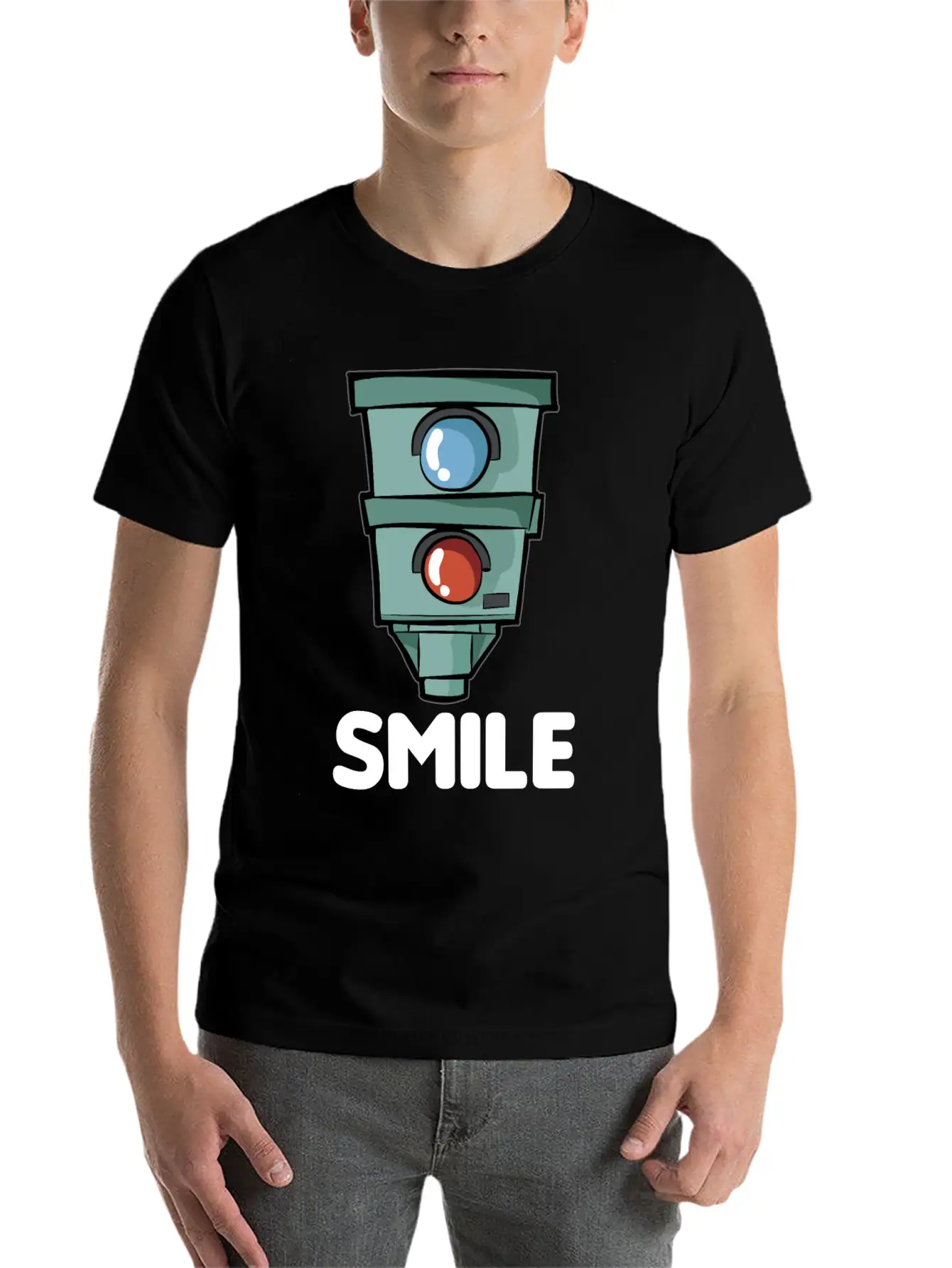 SMILE Speed Camera Speeding Speed Merchant Relaxed Everyday Tee – Lightweight And Durable Cotton