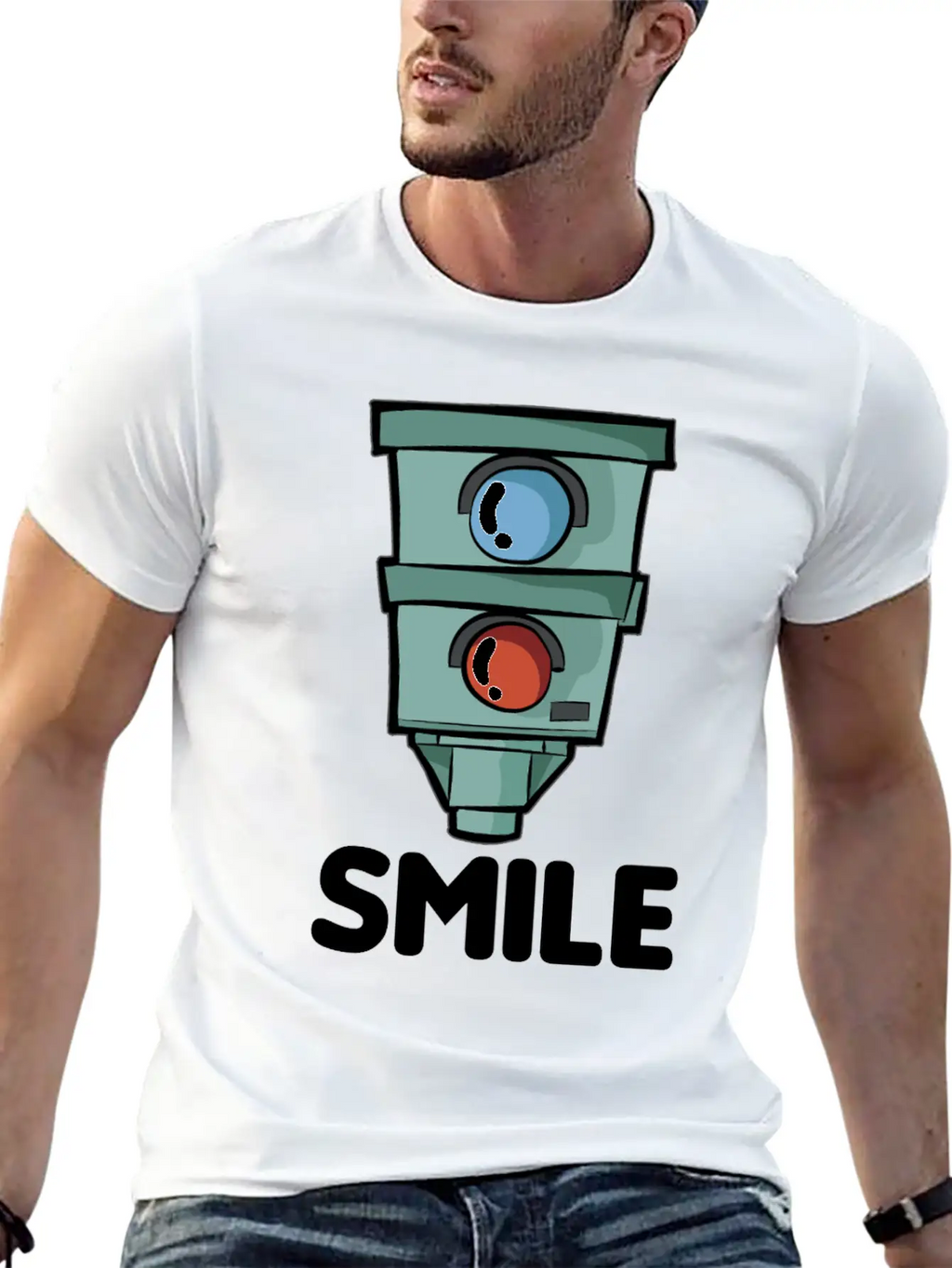 SMILE Speed Camera Speeding Speed Merchant Relaxed Everyday Tee – Lightweight And Durable Cotton