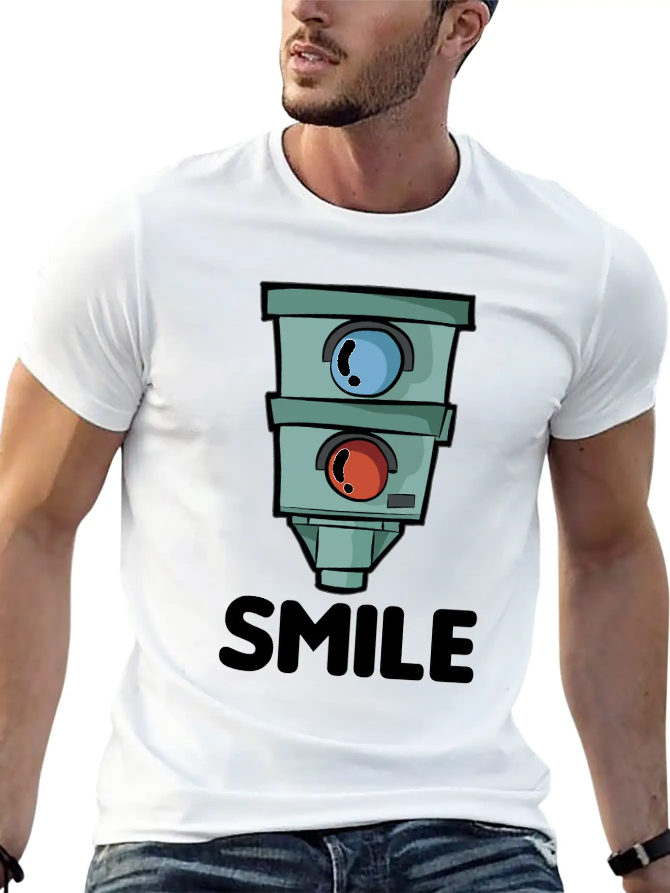 SMILE Speed Camera Speeding Speed Merchant Relaxed Everyday Tee – Lightweight And Durable Cotton