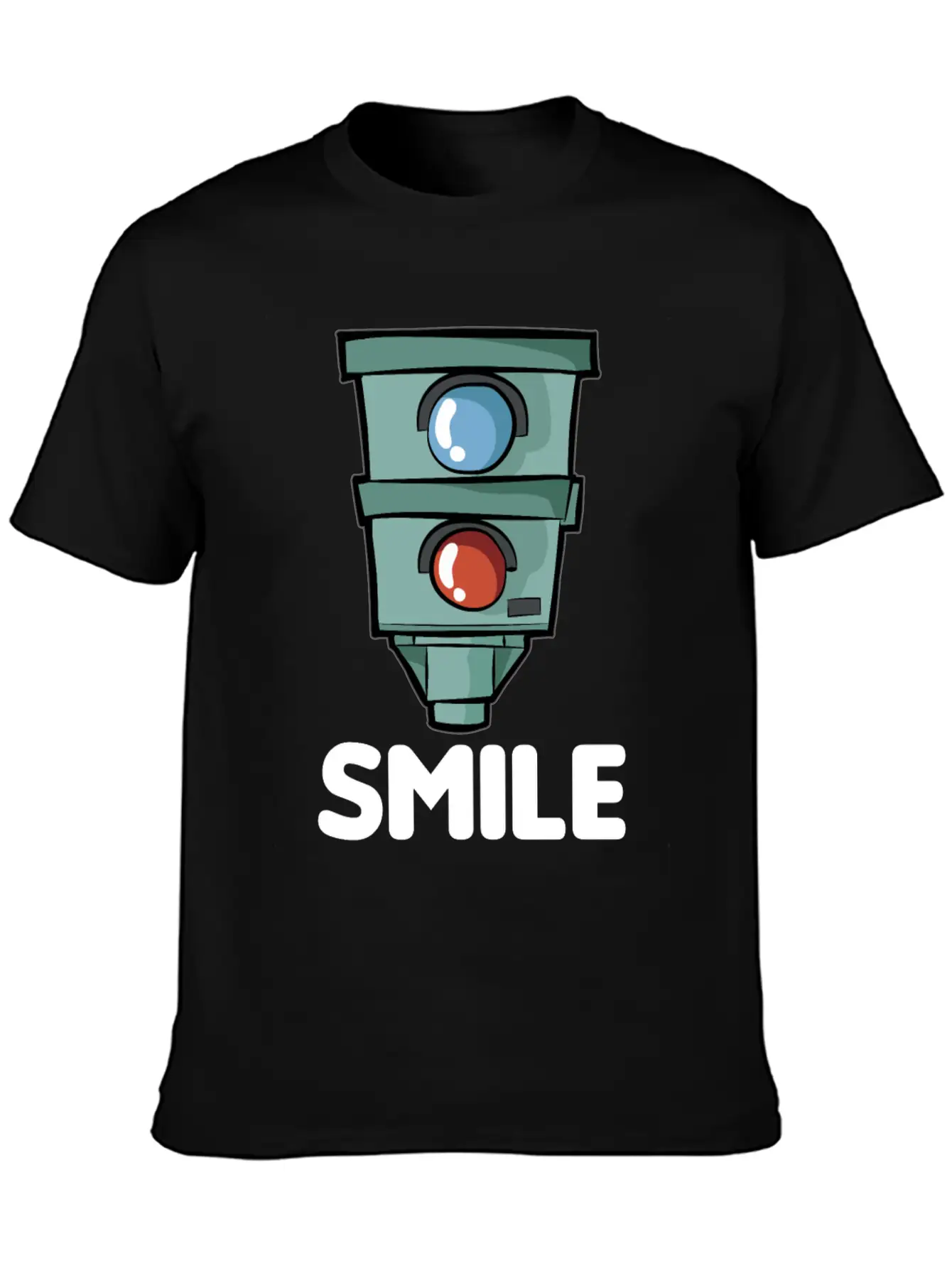 SMILE Speed Camera Speeding Speed Merchant Relaxed Everyday Tee – Lightweight And Durable Cotton