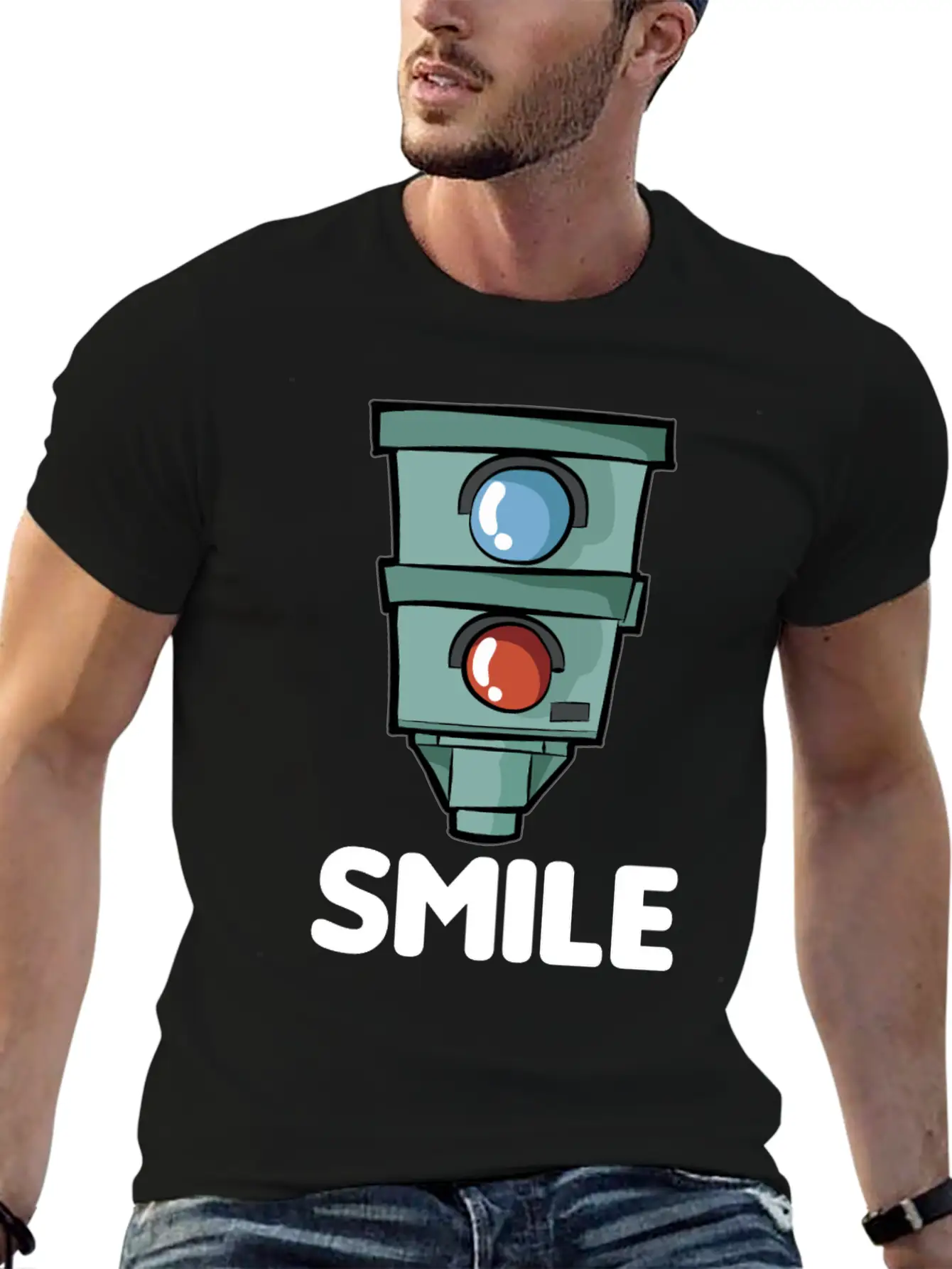 SMILE Speed Camera Speeding Speed Merchant Relaxed Everyday Tee – Lightweight And Durable Cotton
