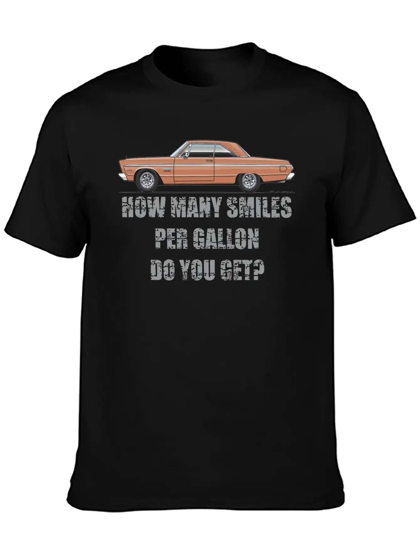 Smiles Per Gallon Copper Basic Graphic T-Shirt – Daily Comfort In Soft Cotton