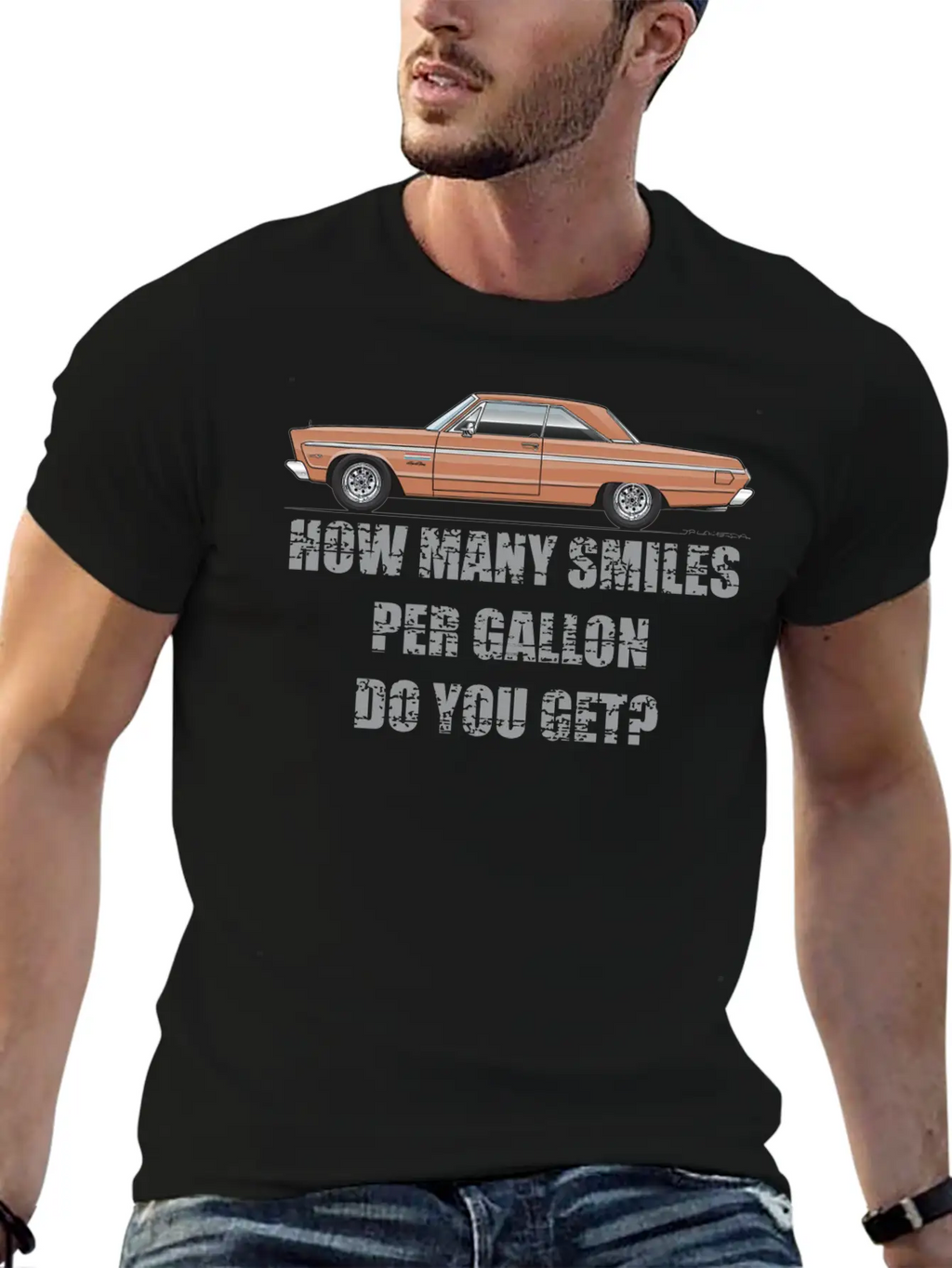 Smiles Per Gallon Copper Basic Graphic T-Shirt – Daily Comfort In Soft Cotton