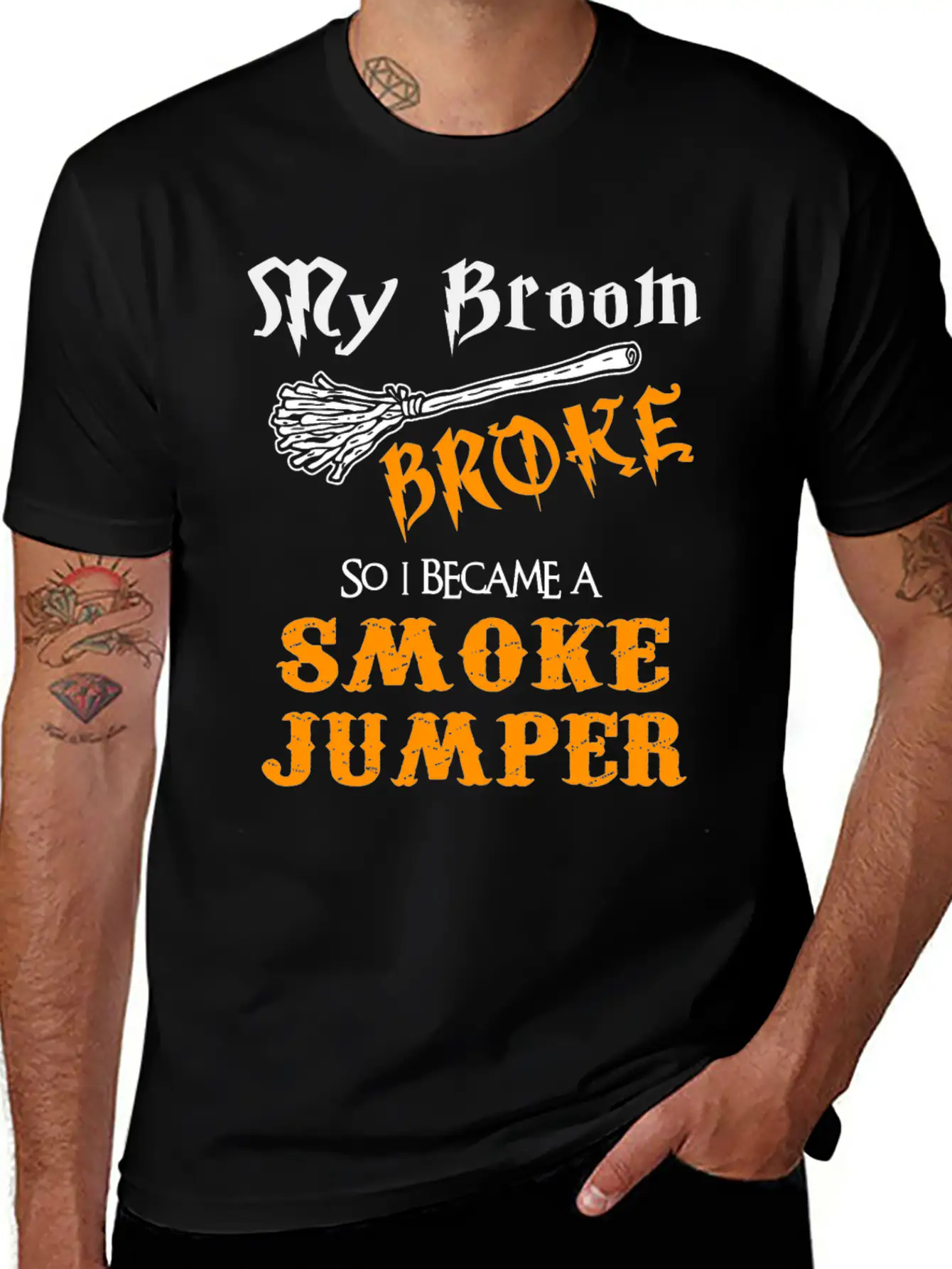 Smoke Jumper Breathable Graphic T-Shirt – Perfect For Casual Days