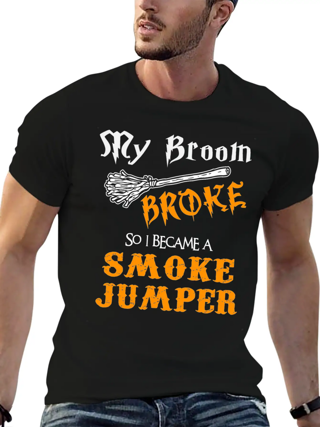 Smoke Jumper Breathable Graphic T-Shirt – Perfect For Casual Days