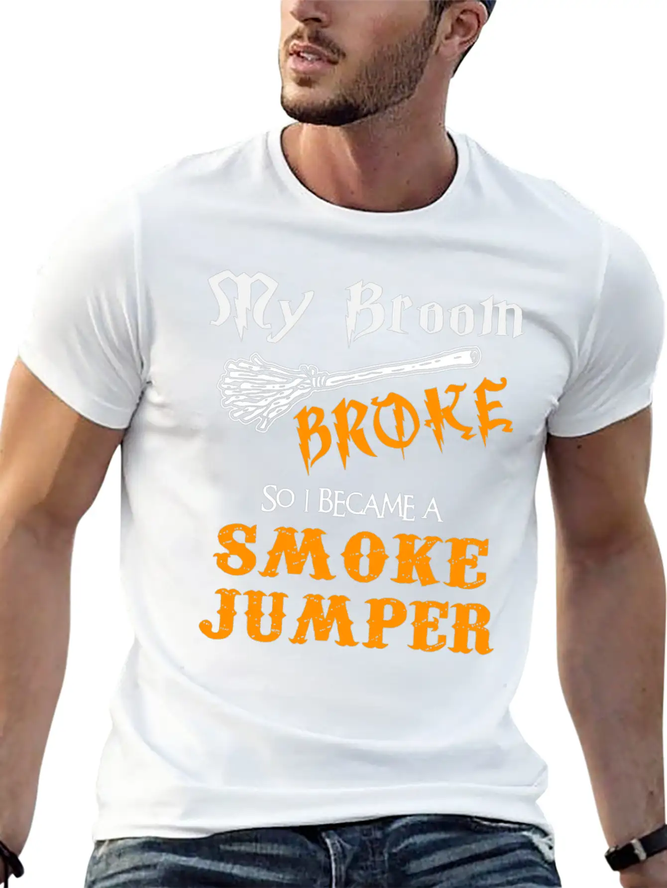 Smoke Jumper Breathable Graphic T-Shirt – Perfect For Casual Days