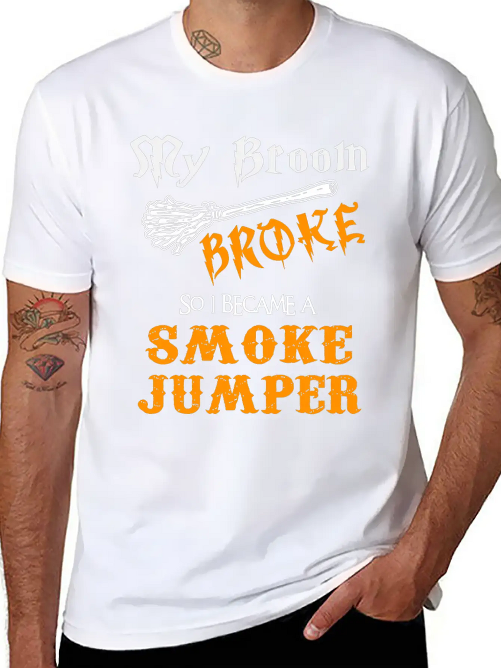 Smoke Jumper Breathable Graphic T-Shirt – Perfect For Casual Days