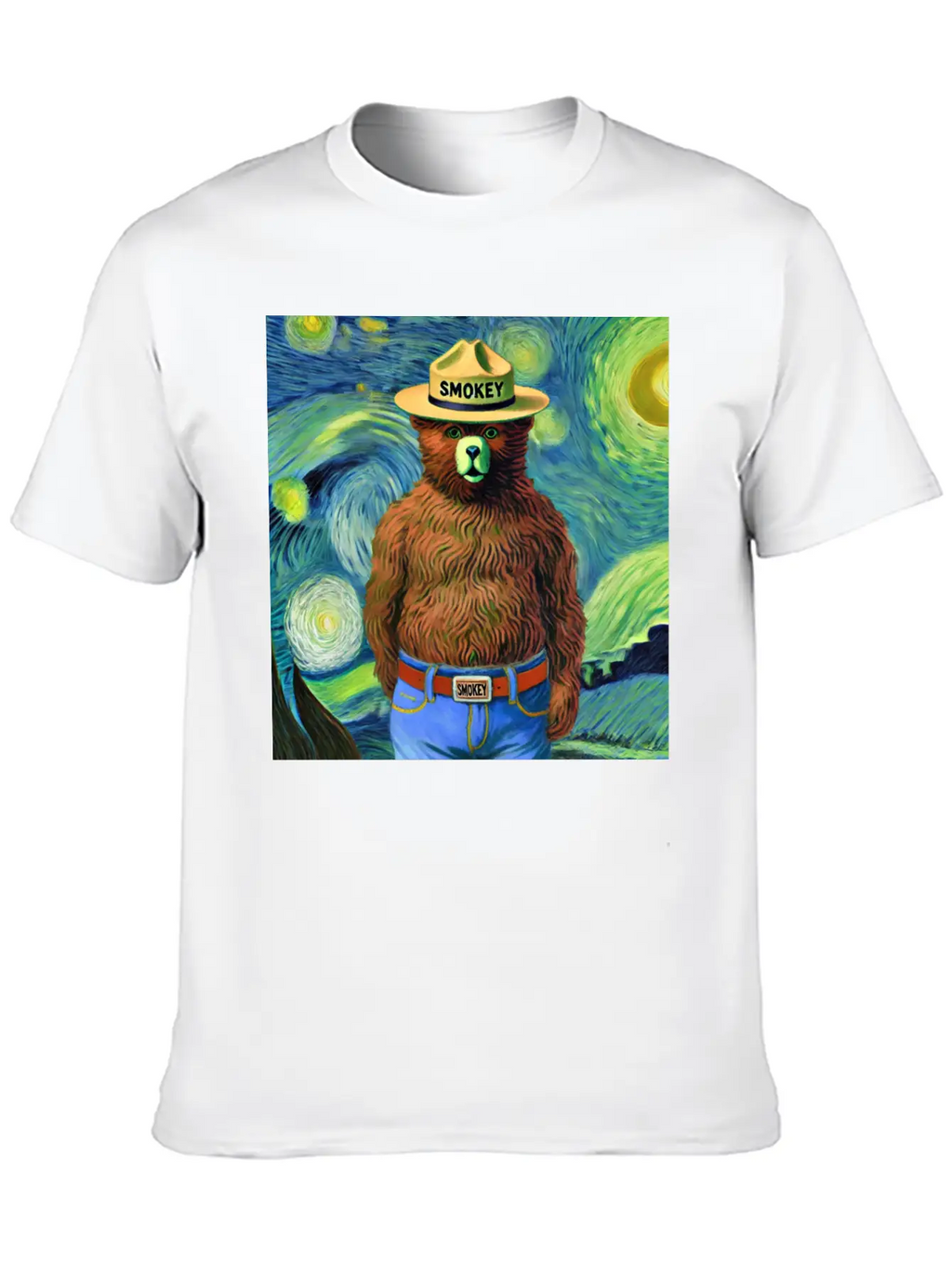 Smokey Bear Officially Licensed Breathable Soft Cotton T-Shirt – Timeless Casual Look