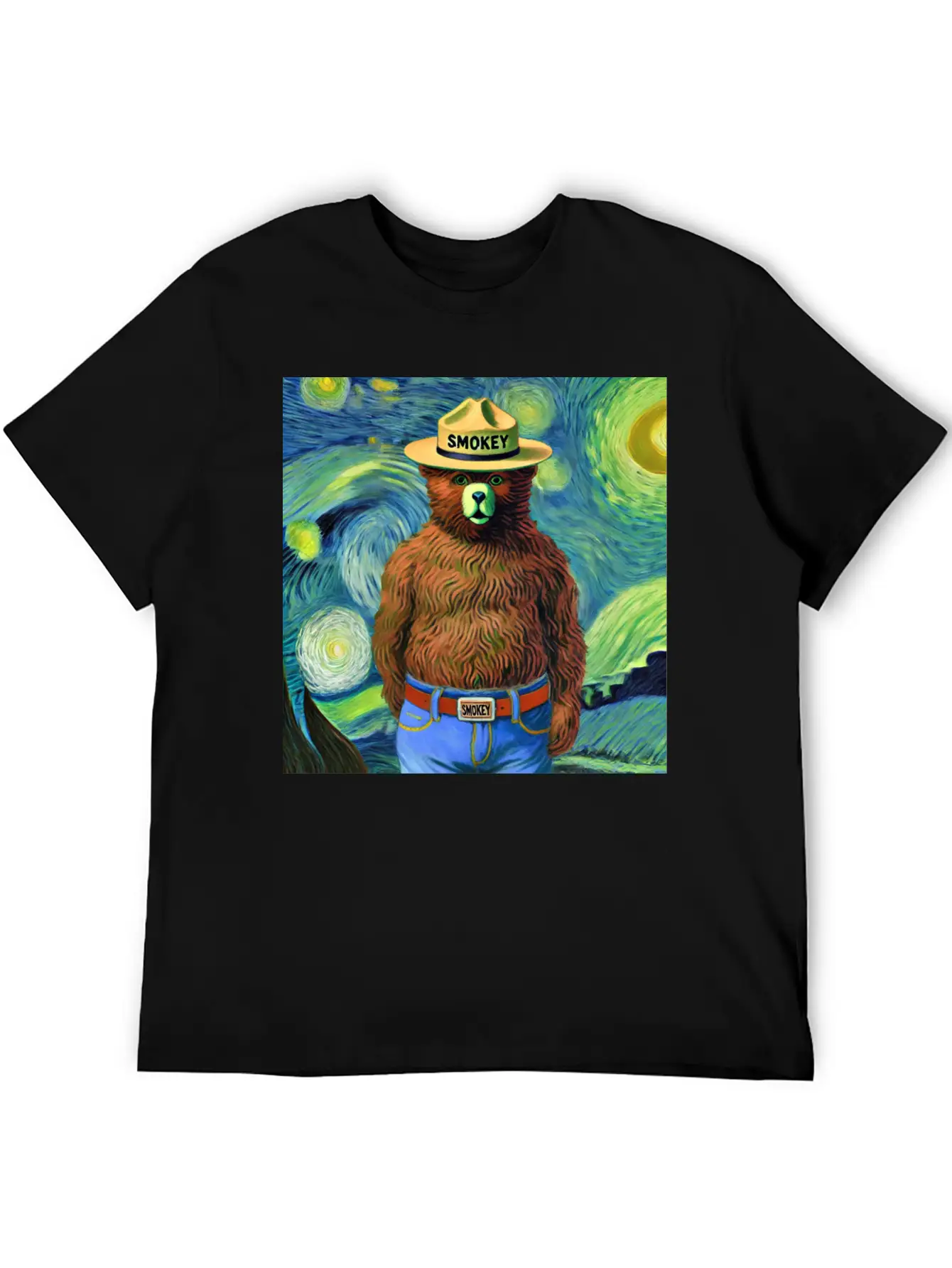Smokey Bear Officially Licensed Breathable Soft Cotton T-Shirt – Timeless Casual Look