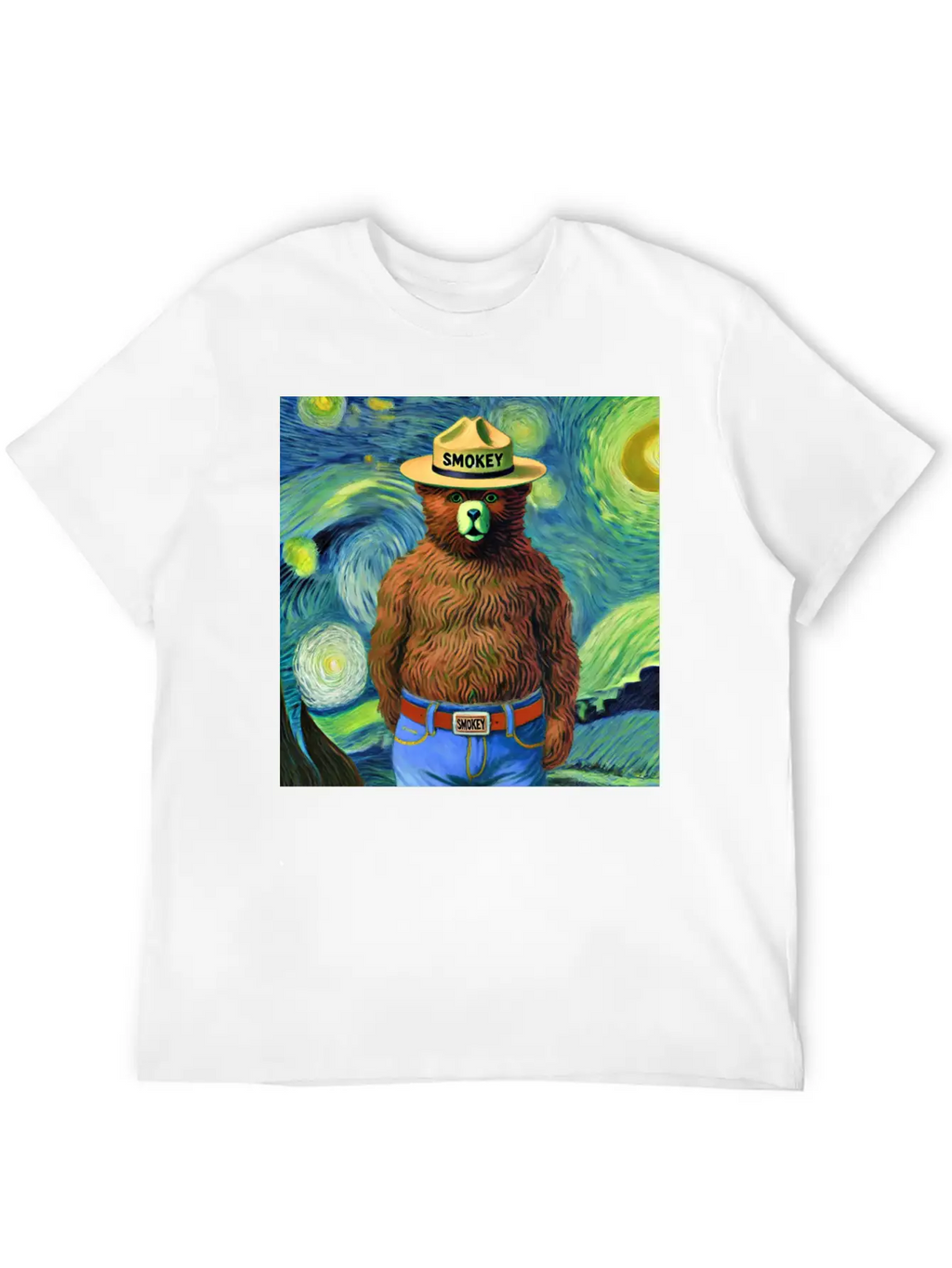Smokey Bear Officially Licensed Breathable Soft Cotton T-Shirt – Timeless Casual Look