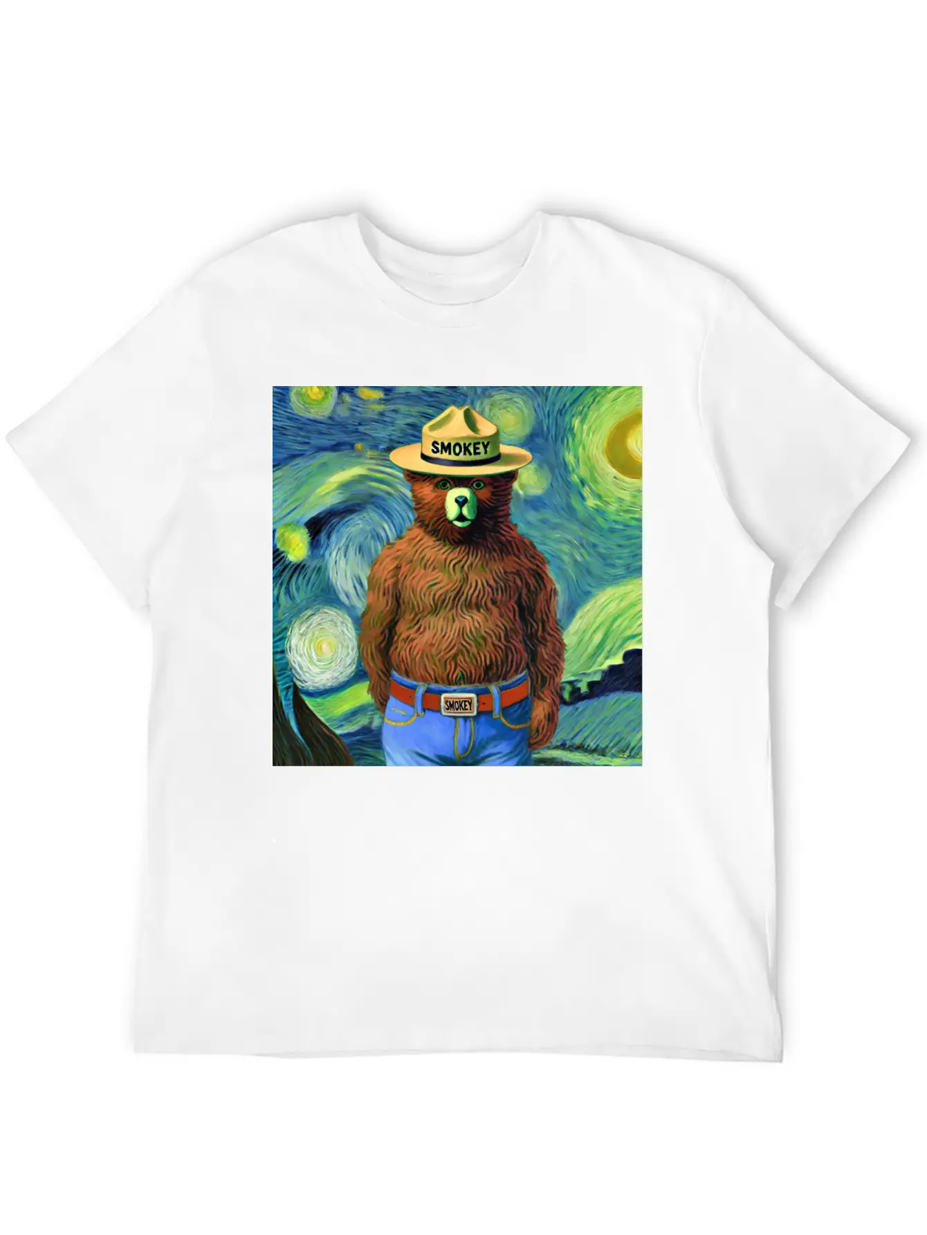Smokey Bear Officially Licensed Breathable Soft Cotton T-Shirt – Timeless Casual Look