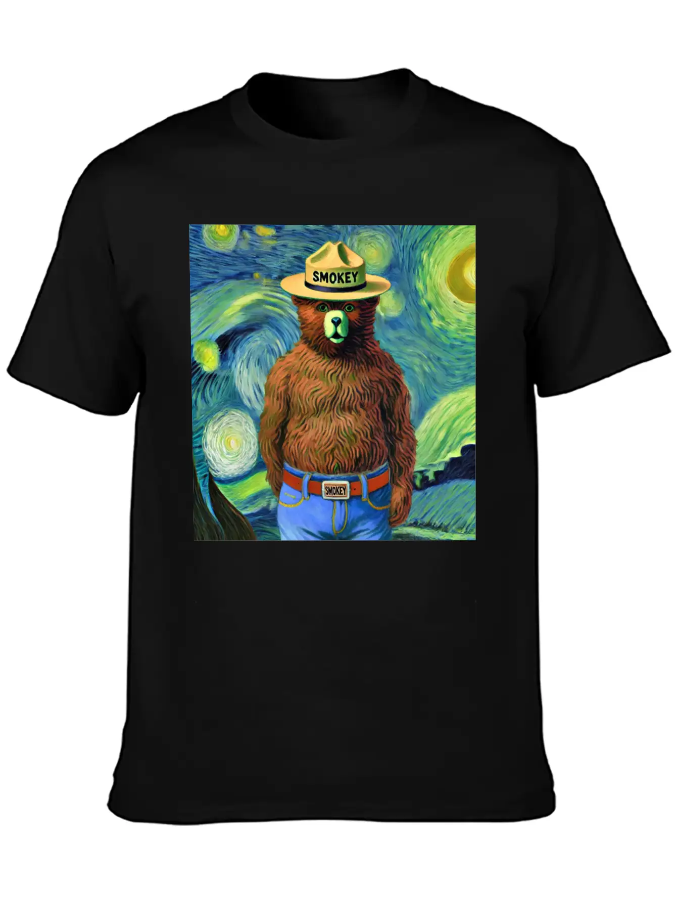 Smokey Bear Officially Licensed Breathable Soft Cotton T-Shirt – Timeless Casual Look