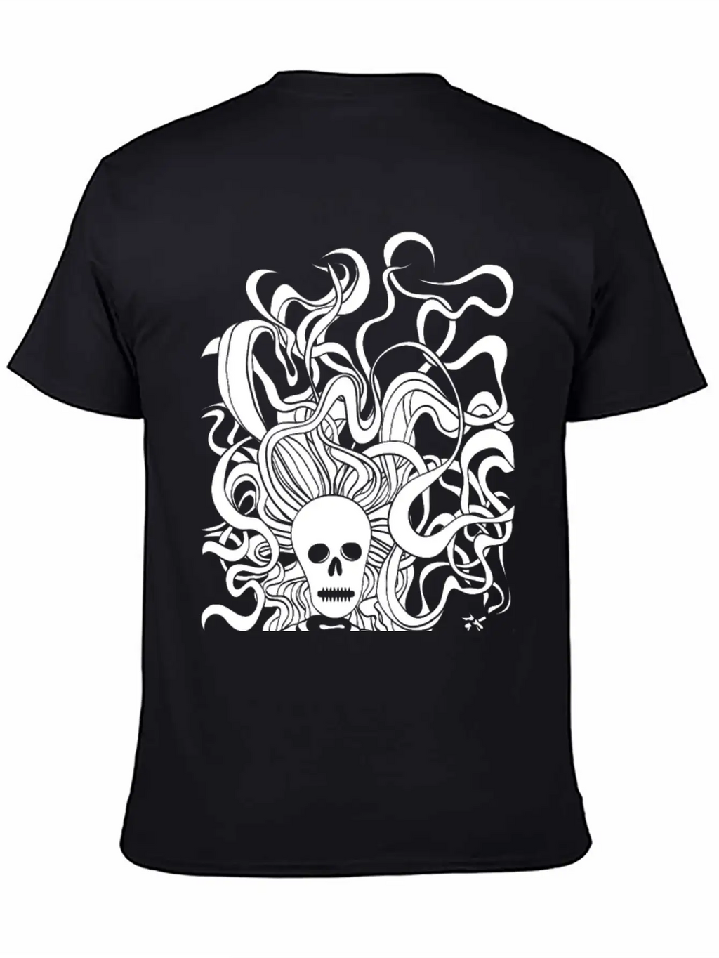 Smoking Skeleton White Breathable Graphic T-Shirt – Perfect For Casual Days