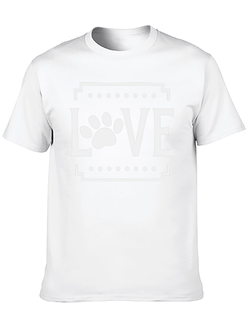 Love Paw Print Graphic Tee - Black