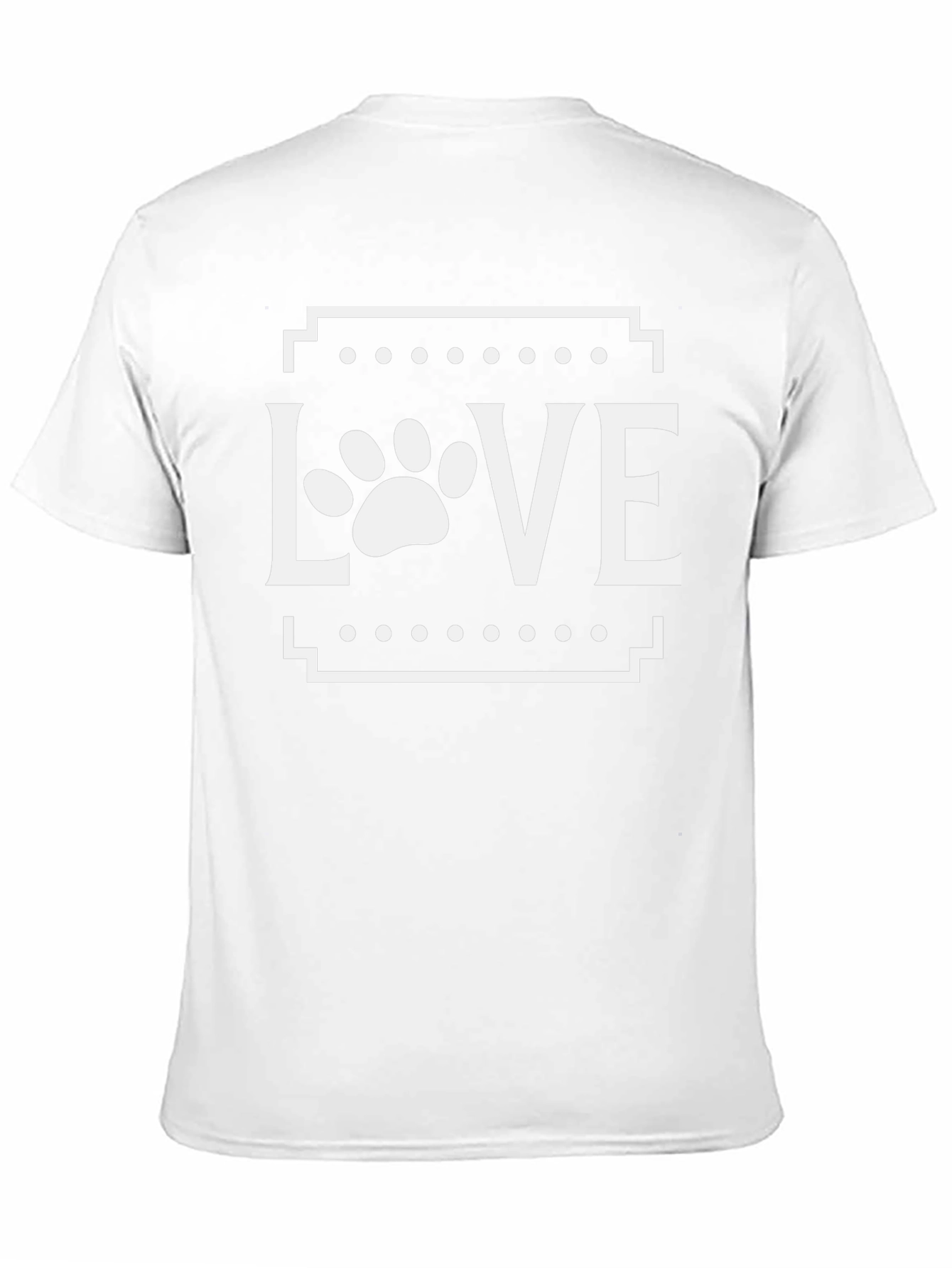 Love Paw Print Graphic Tee - Black