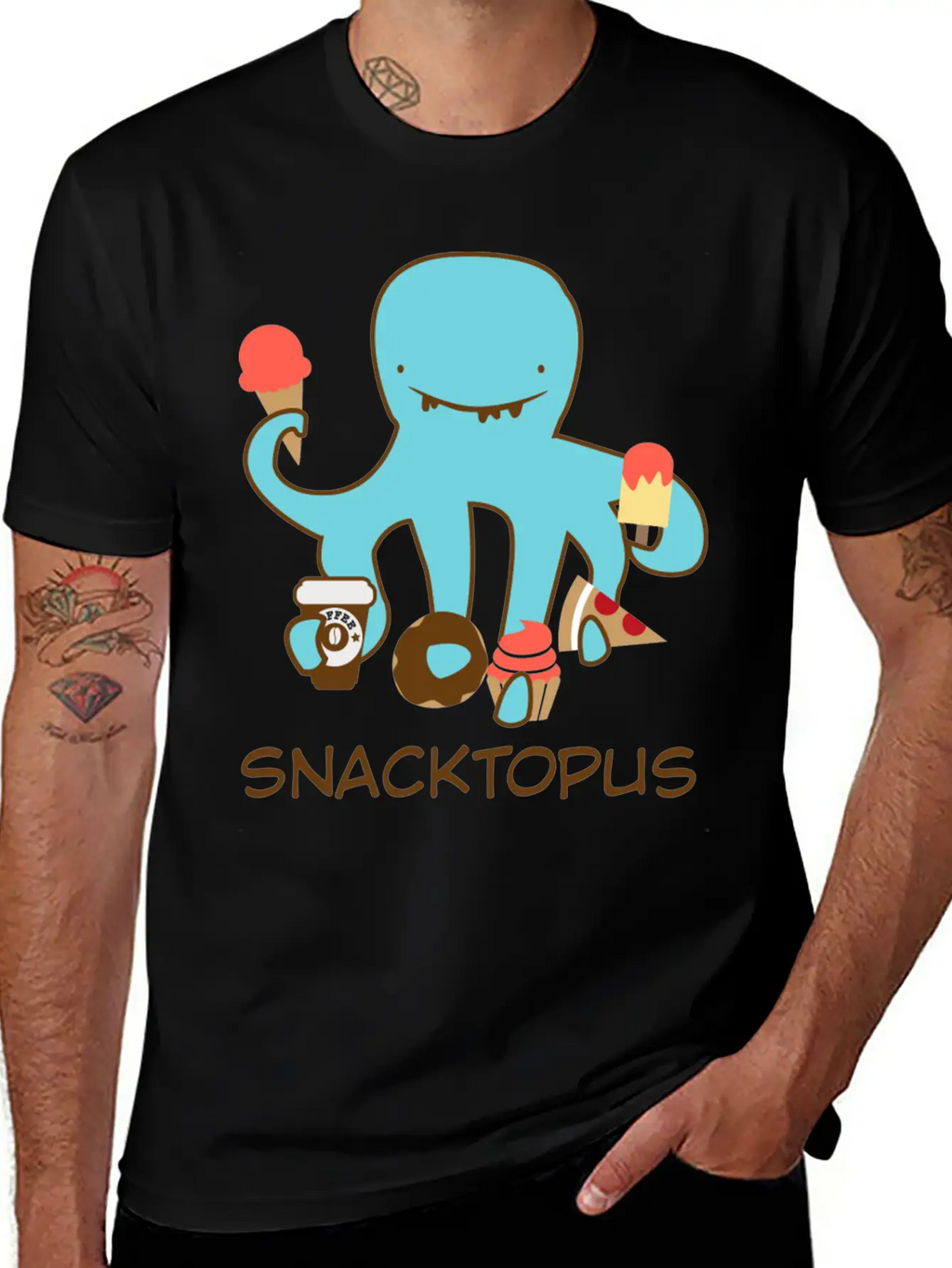 Snacktopus Breathable Graphic T-Shirt – Perfect For Casual Days