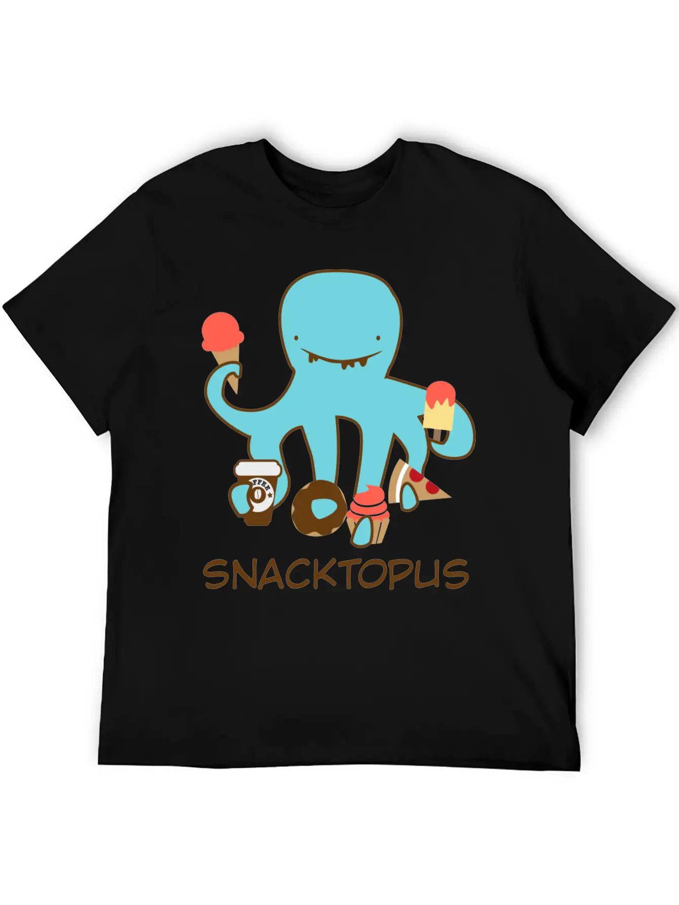 Snacktopus Breathable Graphic T-Shirt – Perfect For Casual Days