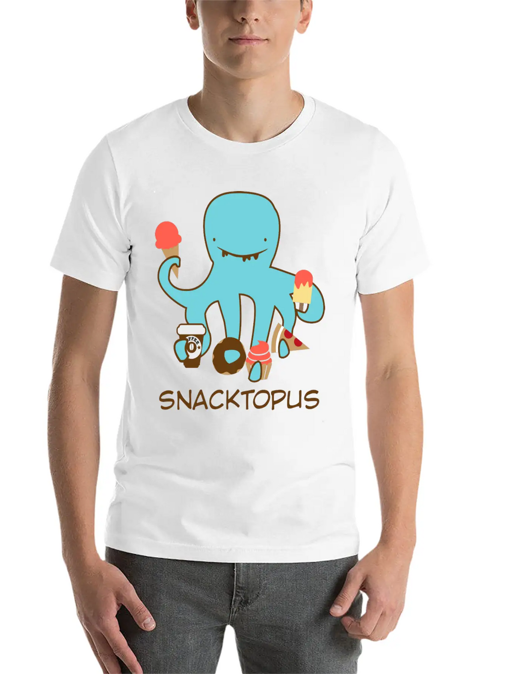 Snacktopus Breathable Graphic T-Shirt – Perfect For Casual Days