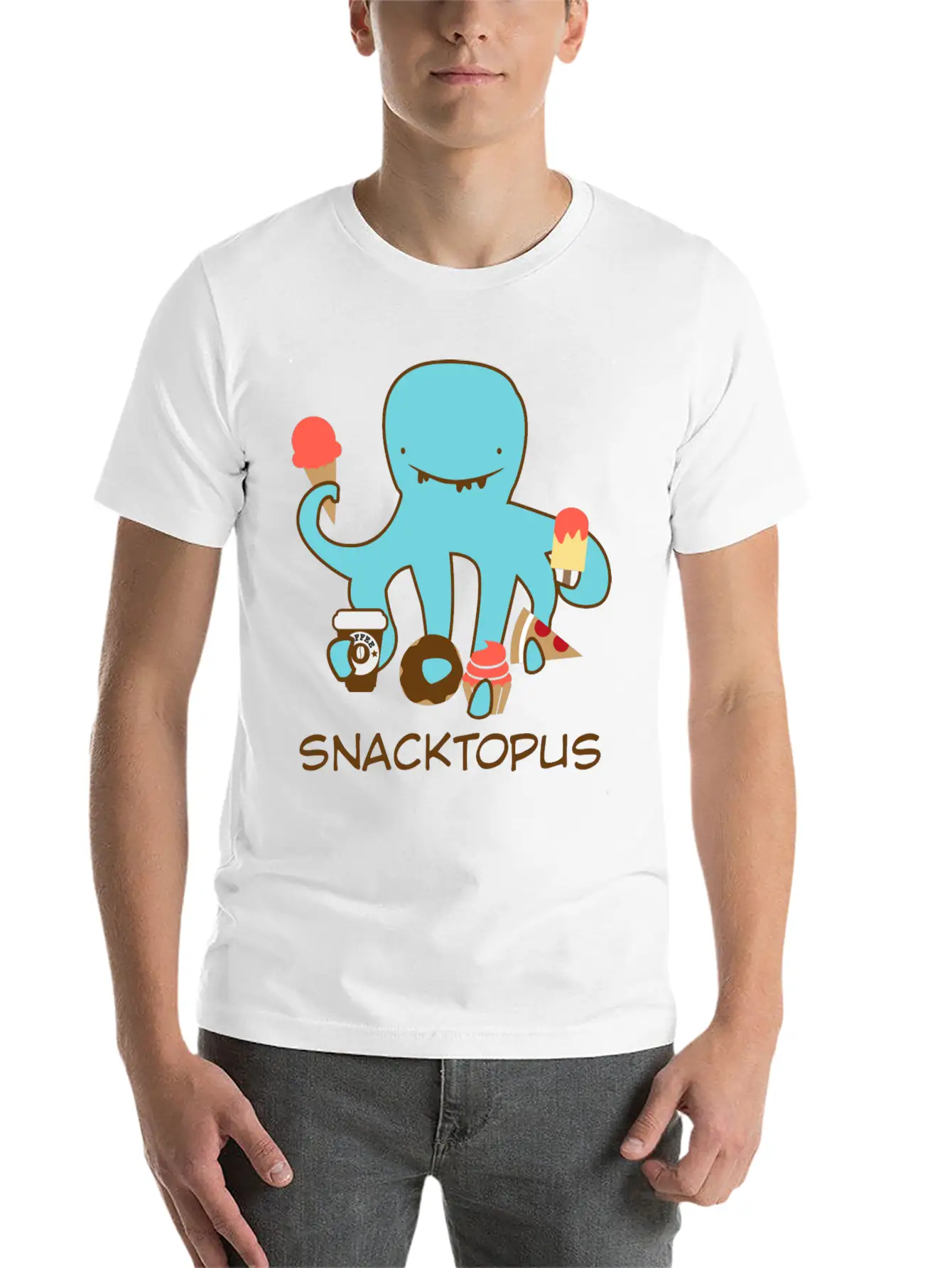 Snacktopus Breathable Graphic T-Shirt – Perfect For Casual Days