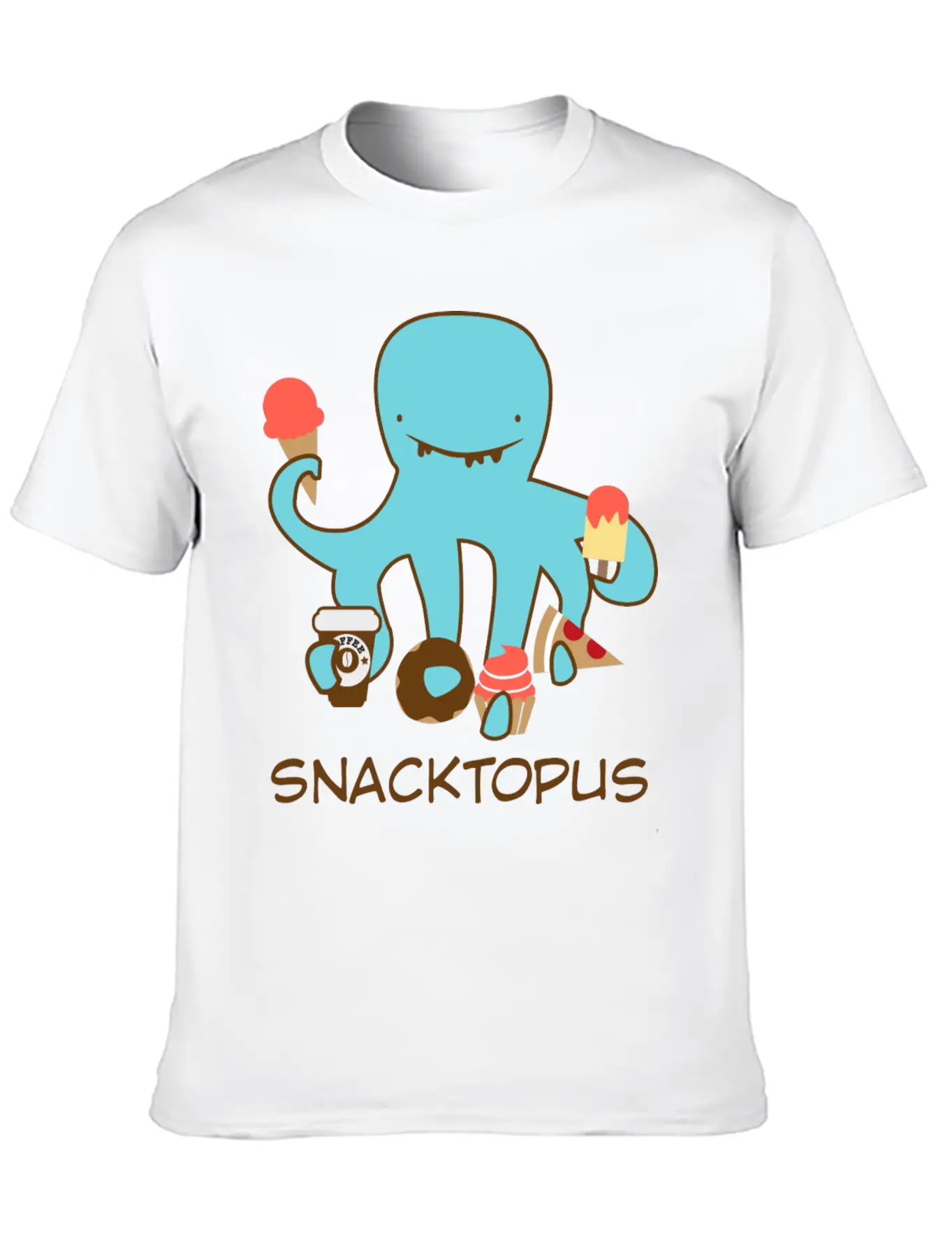 Snacktopus Breathable Graphic T-Shirt – Perfect For Casual Days