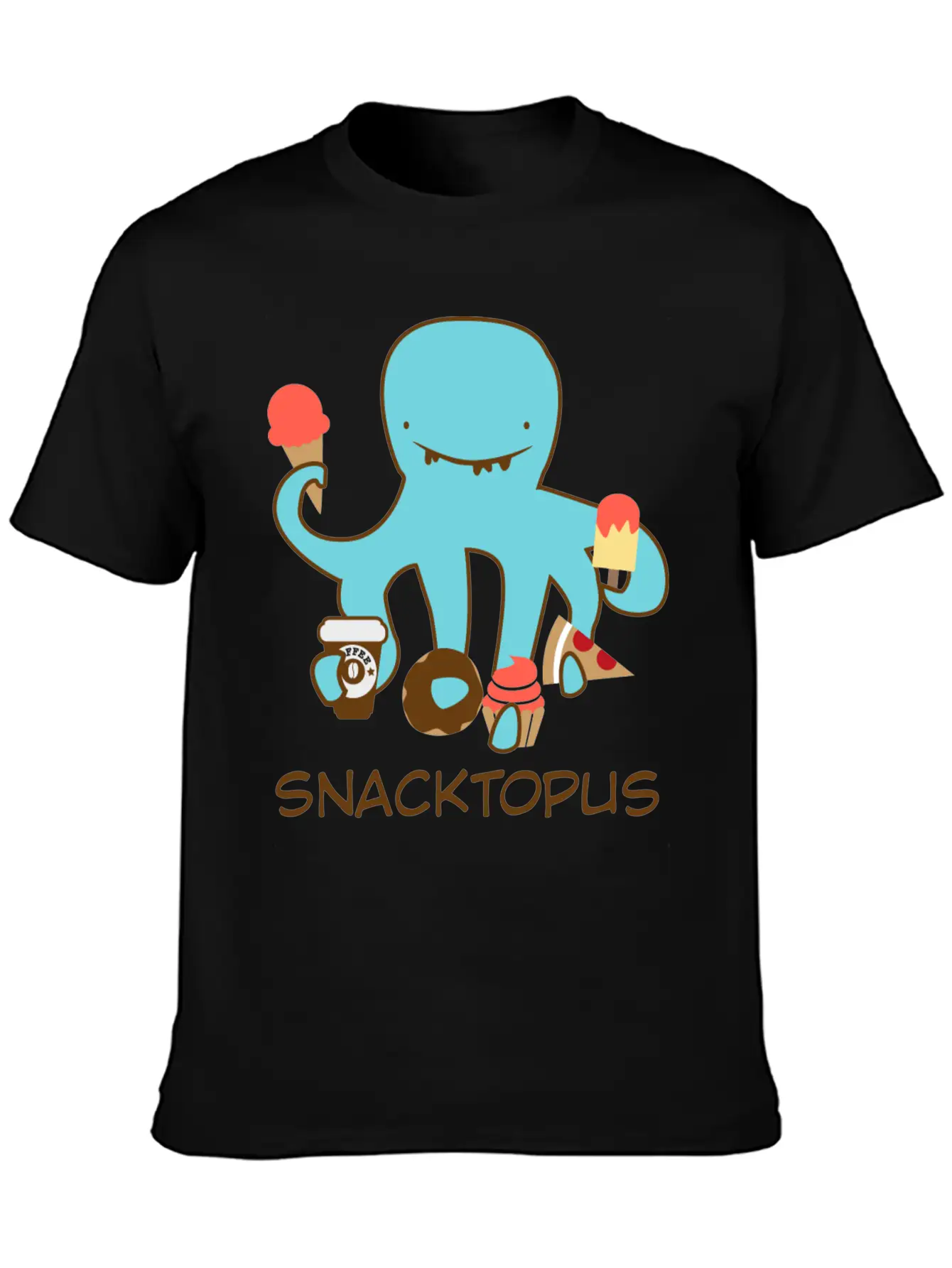 Snacktopus Breathable Graphic T-Shirt – Perfect For Casual Days