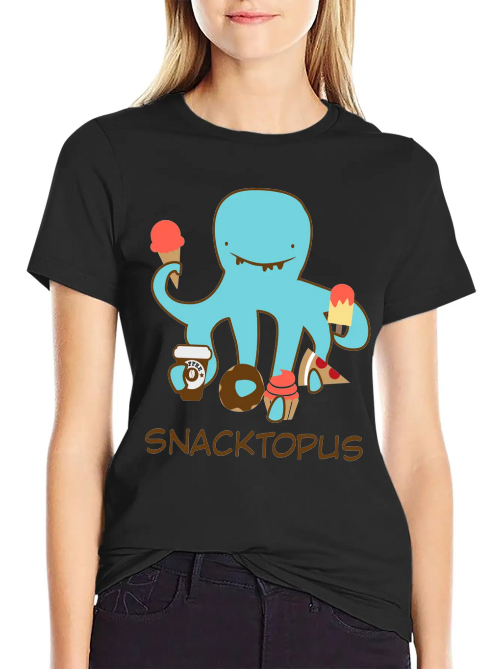 Snacktopus Breathable Graphic T-Shirt – Perfect For Casual Days